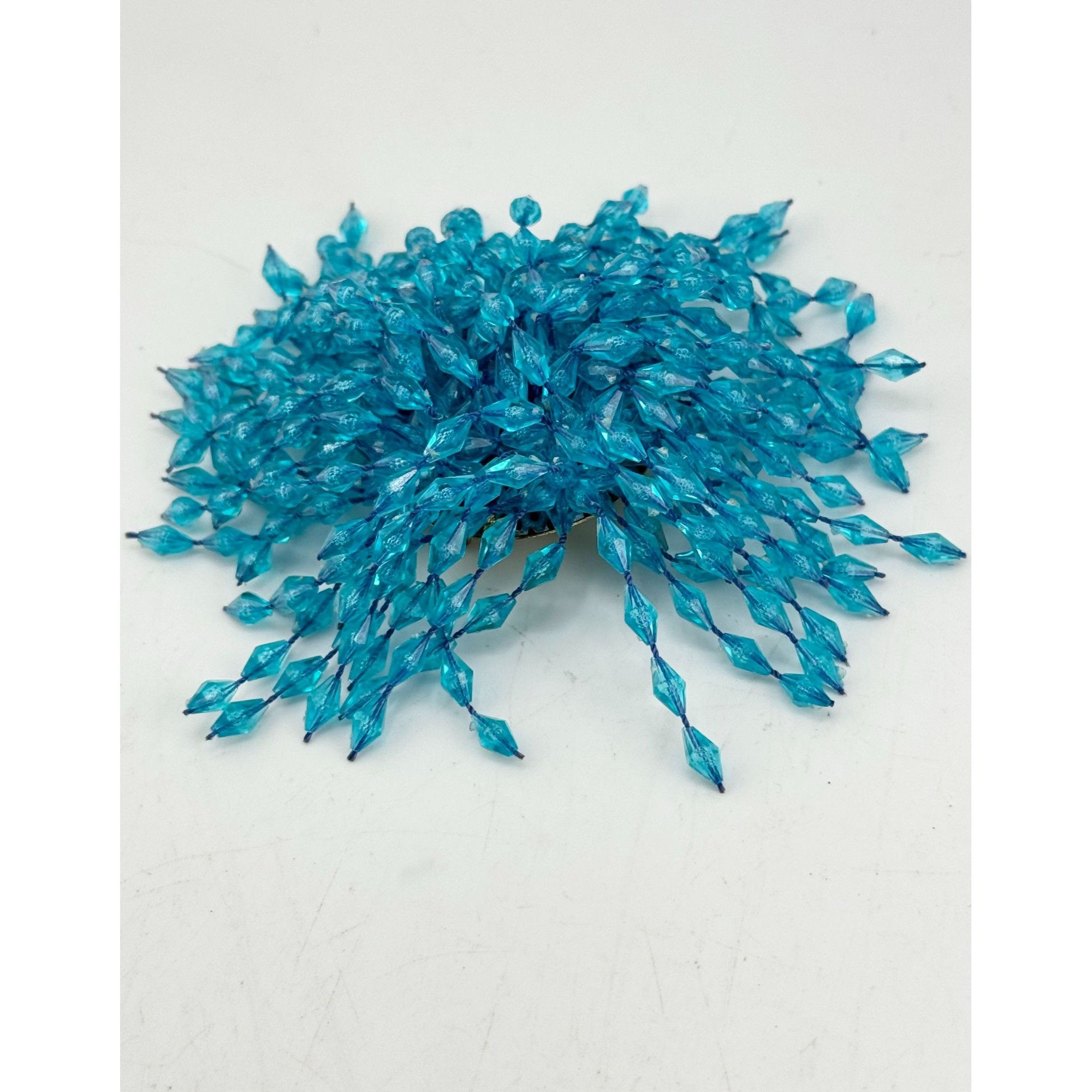 Vintage Vintage blue sequin brooch pin Size ONE SIZE - 3 Thumbnail