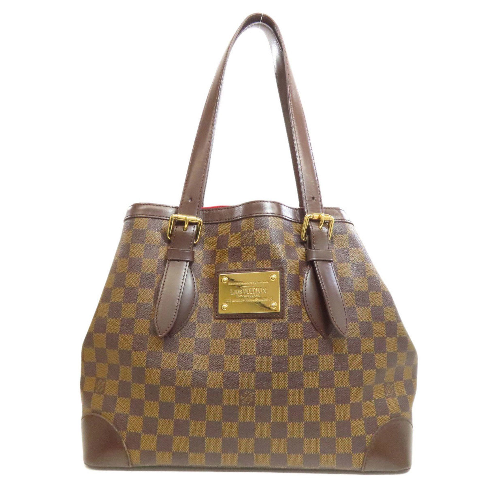 Louis Vuitton N51204 Hampstead Mm Tote Bag Damier Canvas Women's Louis Vuitton in Brown