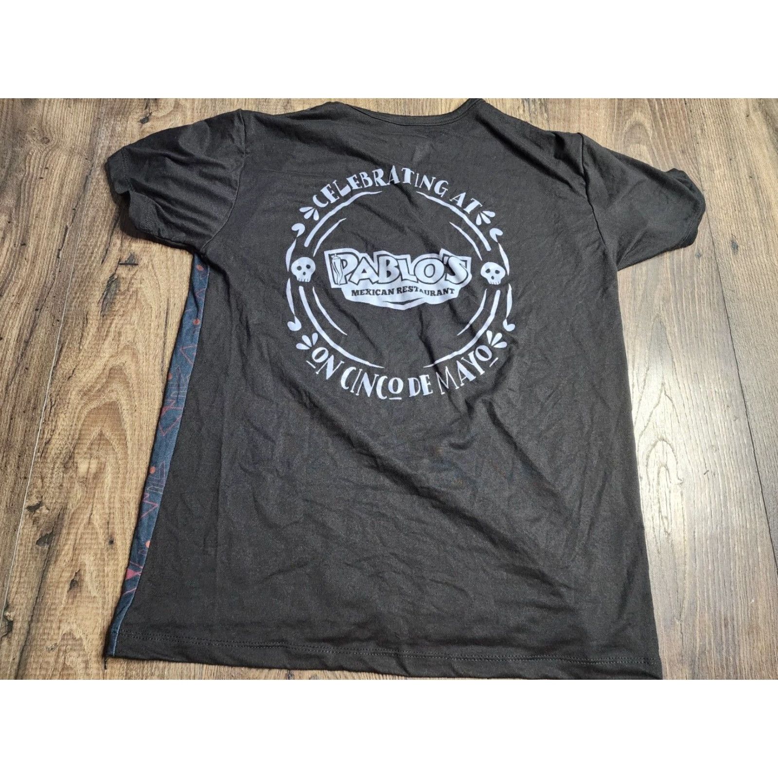 Sugar Mexican Sugar Skull Cinco De Mayo T Shirt Pablo's Double Sided M Mens Size US M / EU 48-50 / 2 - 2 Thumbnail