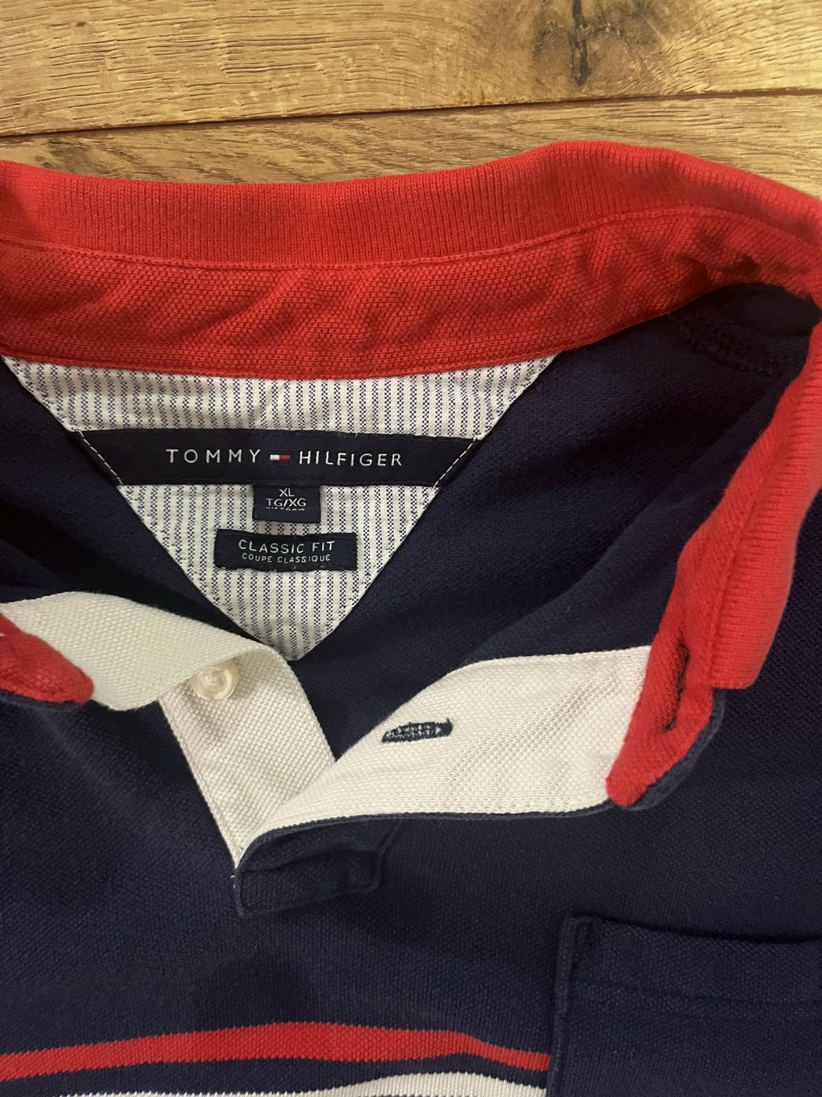 Tommy Hilfiger Vintage Tommy hilfiger navy polo Size US XL / EU 56 / 4 - 2 Thumbnail