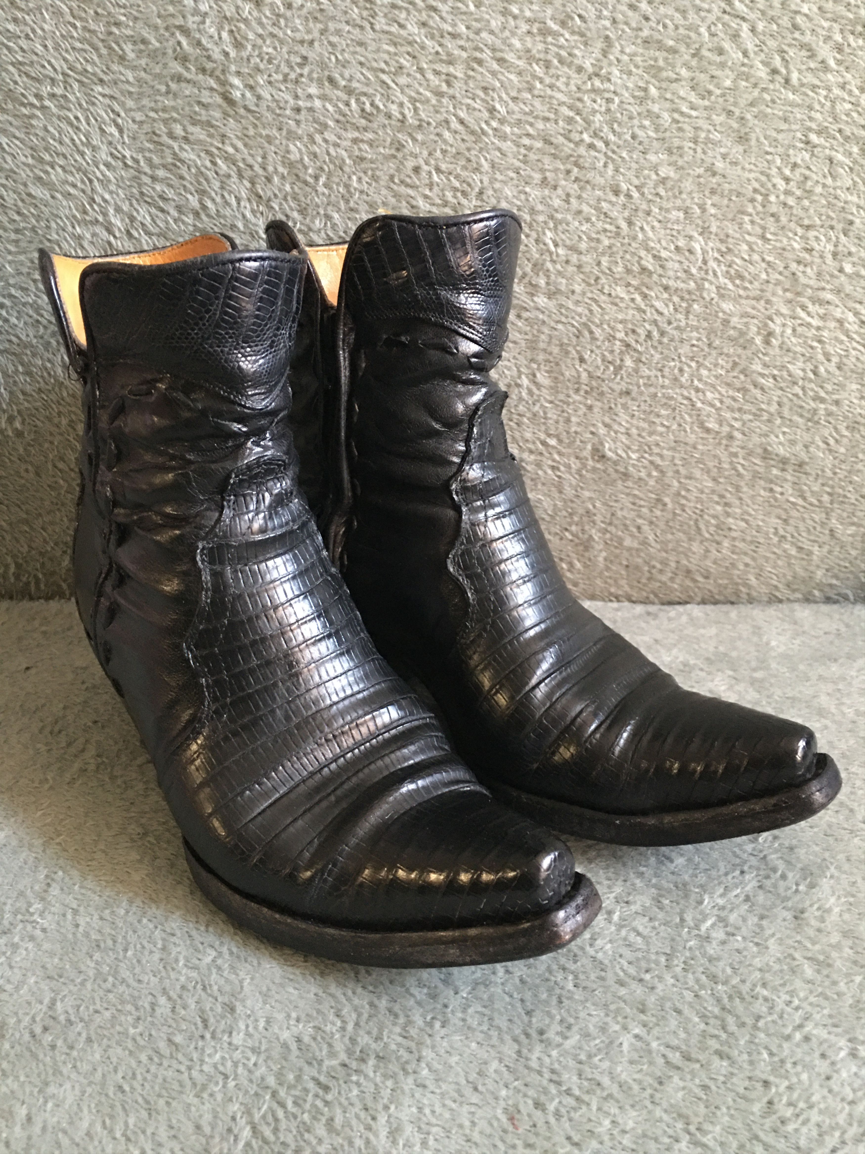 Handmade × Old Gringo Old Gringo Mexicana Croco Embossed Ankle Boots EU35 US5.5 Size US 5.5 / IT 35.5 - 5 Thumbnail