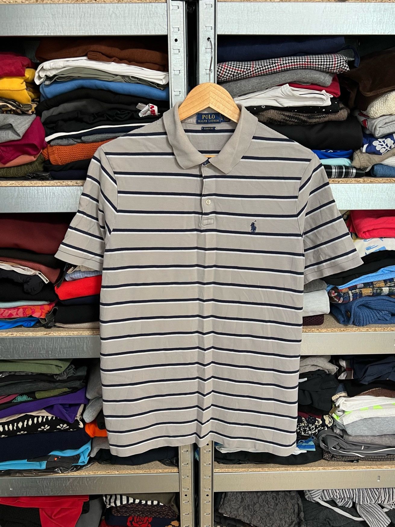 Ralph Lauren Men’s Vintage Polo T-Shirt Striped Polo Ralph Lauren Size L Size US L / EU 52-54 / 3 - 1 Thumbnail