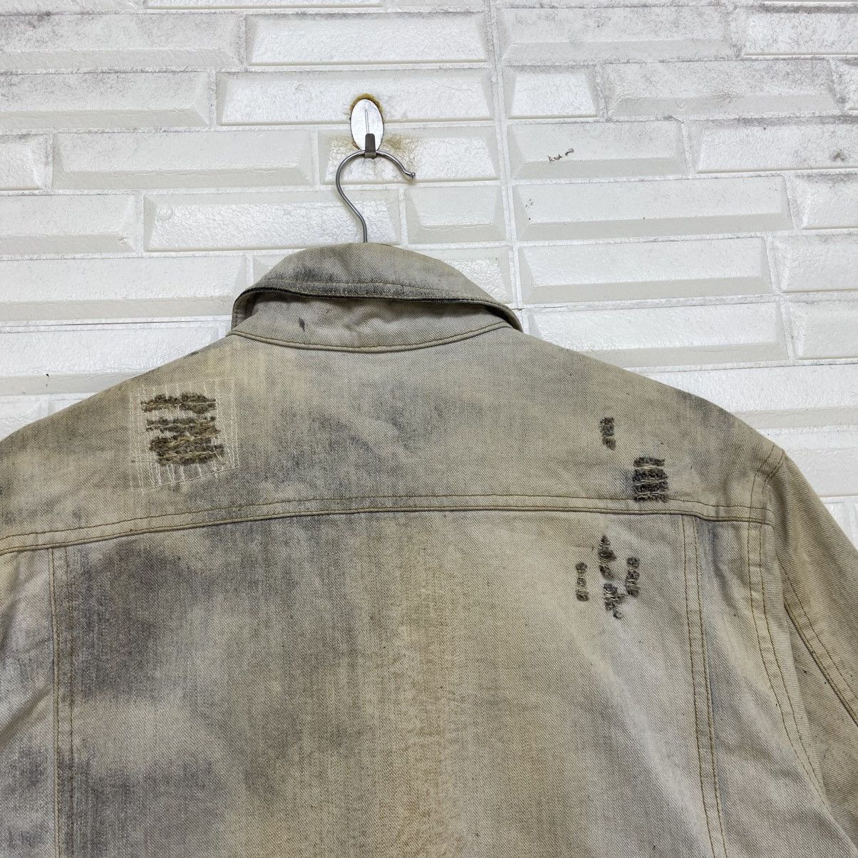 In The Attic Skull Prisoners Punk Street Fashion Distressed Denim Trucker Size US S / EU 44-46 / 1 - 19 Thumbnail