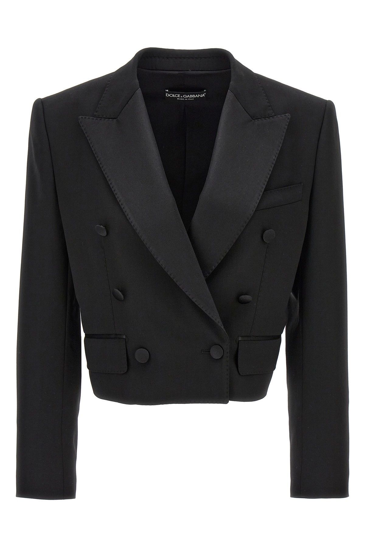 Dolce & Gabbana 'Tuxedo' crop blazer Size XS / US 0-2 / IT 36-38 - 1 Thumbnail
