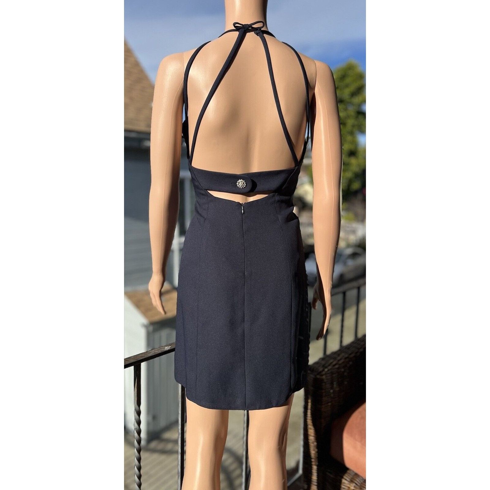Other Warren Petites Dress Sleeveless Backless Navy Blue Size 2 Size XS / US 0-2 / IT 36-38 - 4 Thumbnail