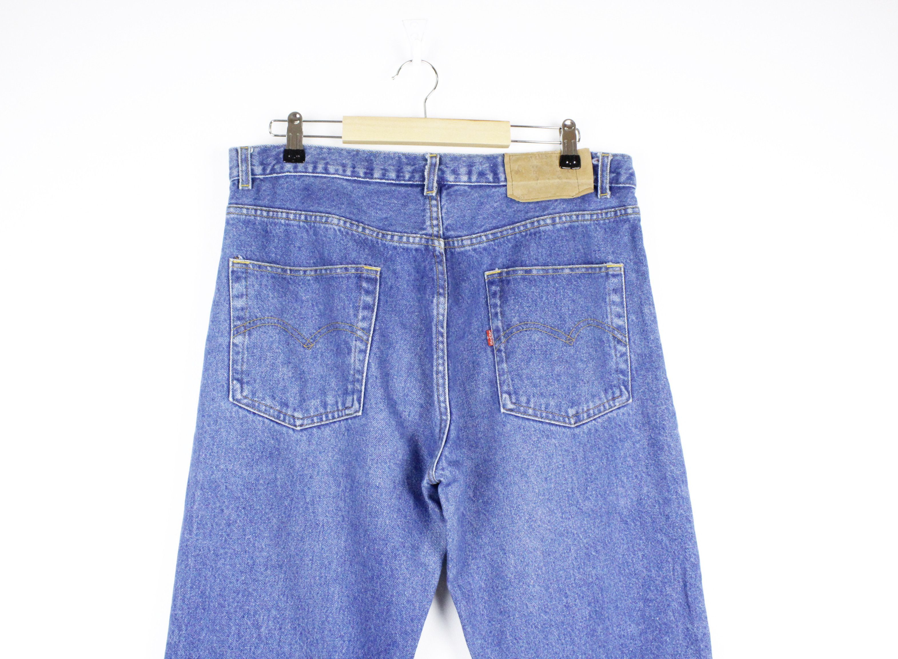 Levi's × Levi's Vintage Clothing × Vintage Vintage 90's Levis 501 Washed Blue Denim Pants Jeans Size US 33 - 3 Thumbnail