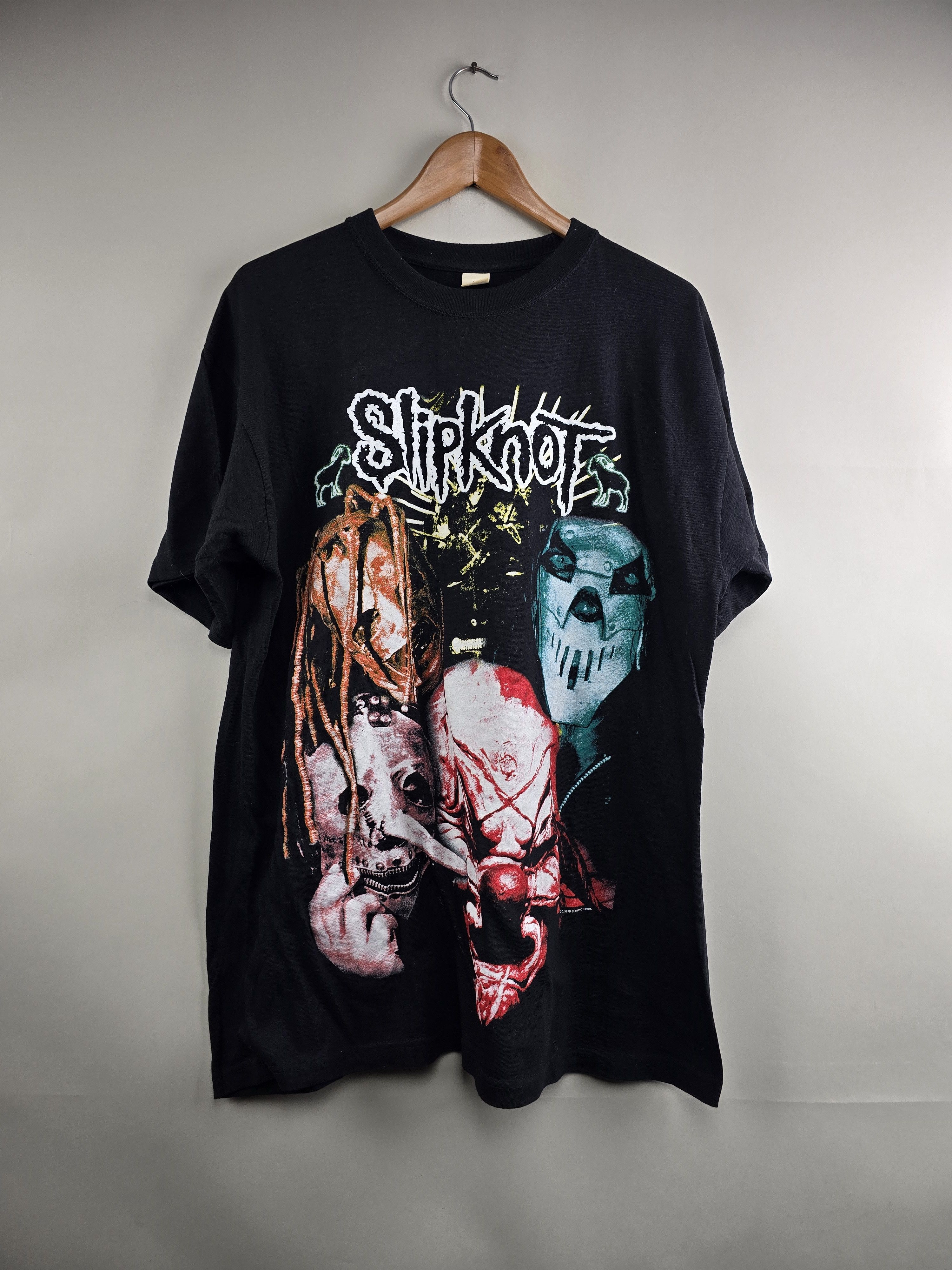 Band Tees × Vintage 2001 Slipknot Iowa XL 23" 30.5" Size US XL / EU 56 / 4 - 1 Thumbnail