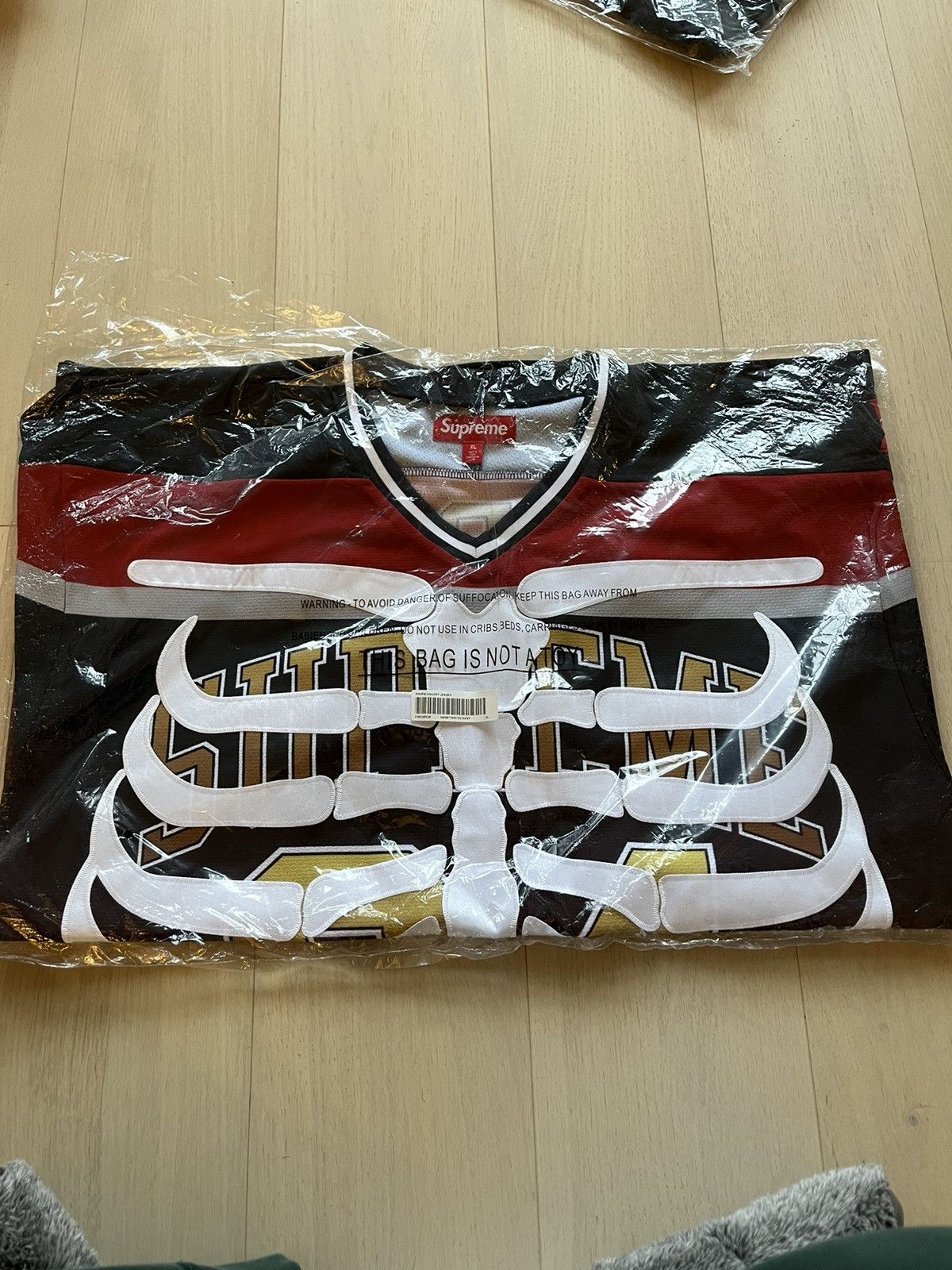 Image of Supreme Bones Hockey Jersey Multicolor Fw23 Size Xl, Men's