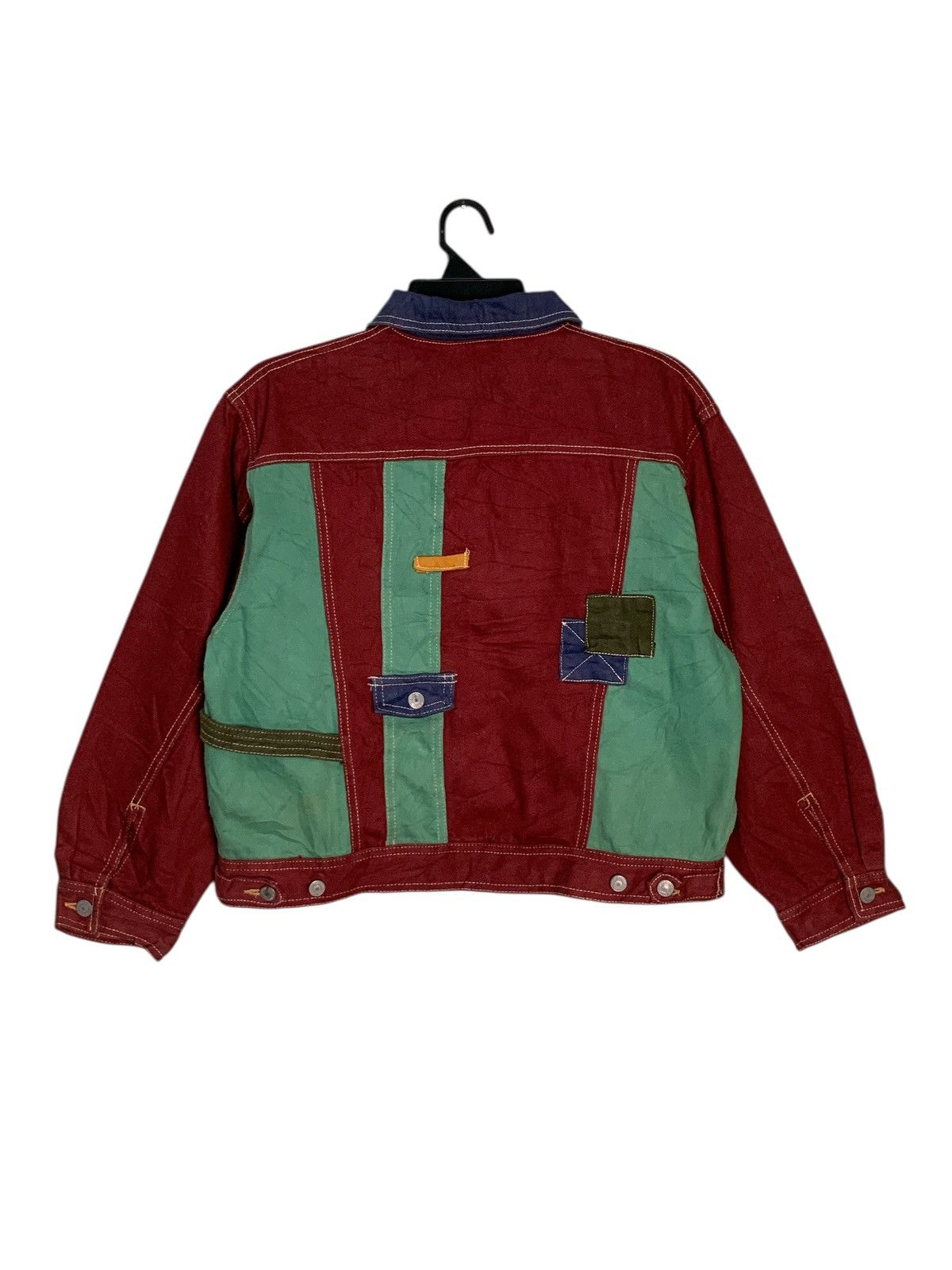 Japanese Brand Rare Design Vintage Mini SA.t Trucker Jackets Size L / US 10 / IT 46 - 2 Thumbnail