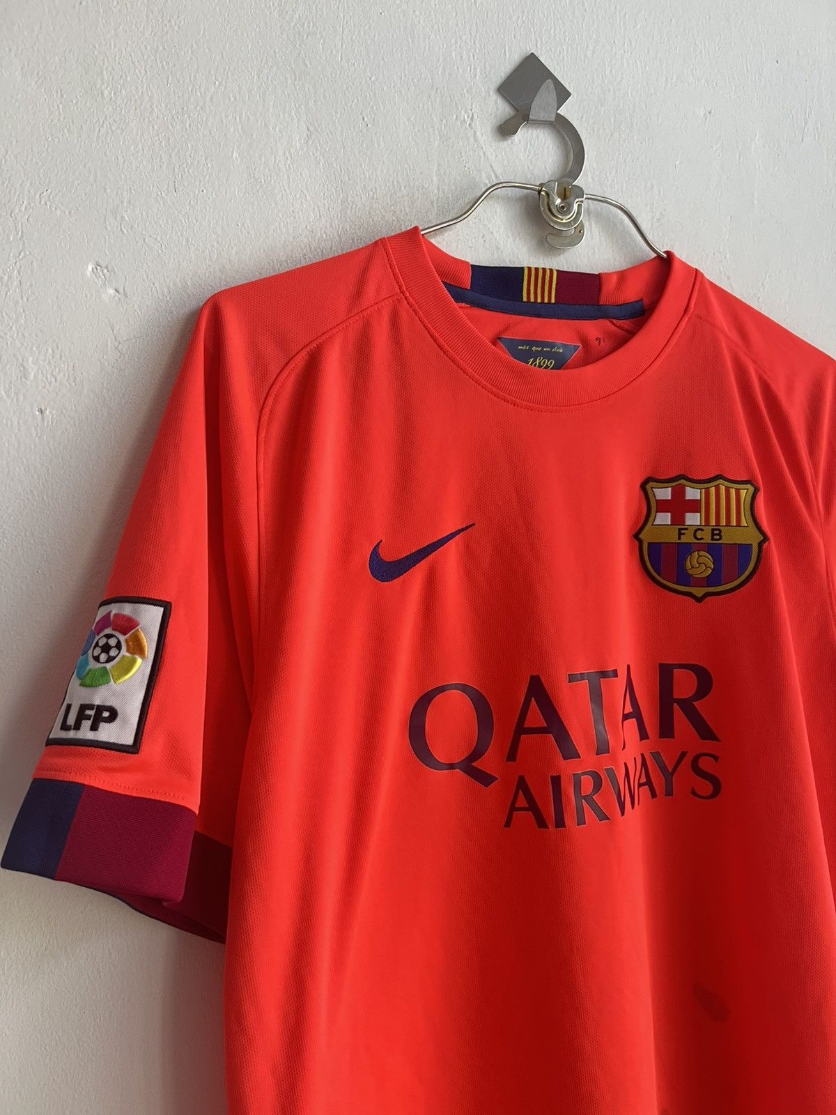 Nike Original 2014-15 Nike Barcelona FC Away Jersey Large Size US L / EU 52-54 / 3 - 2 Thumbnail