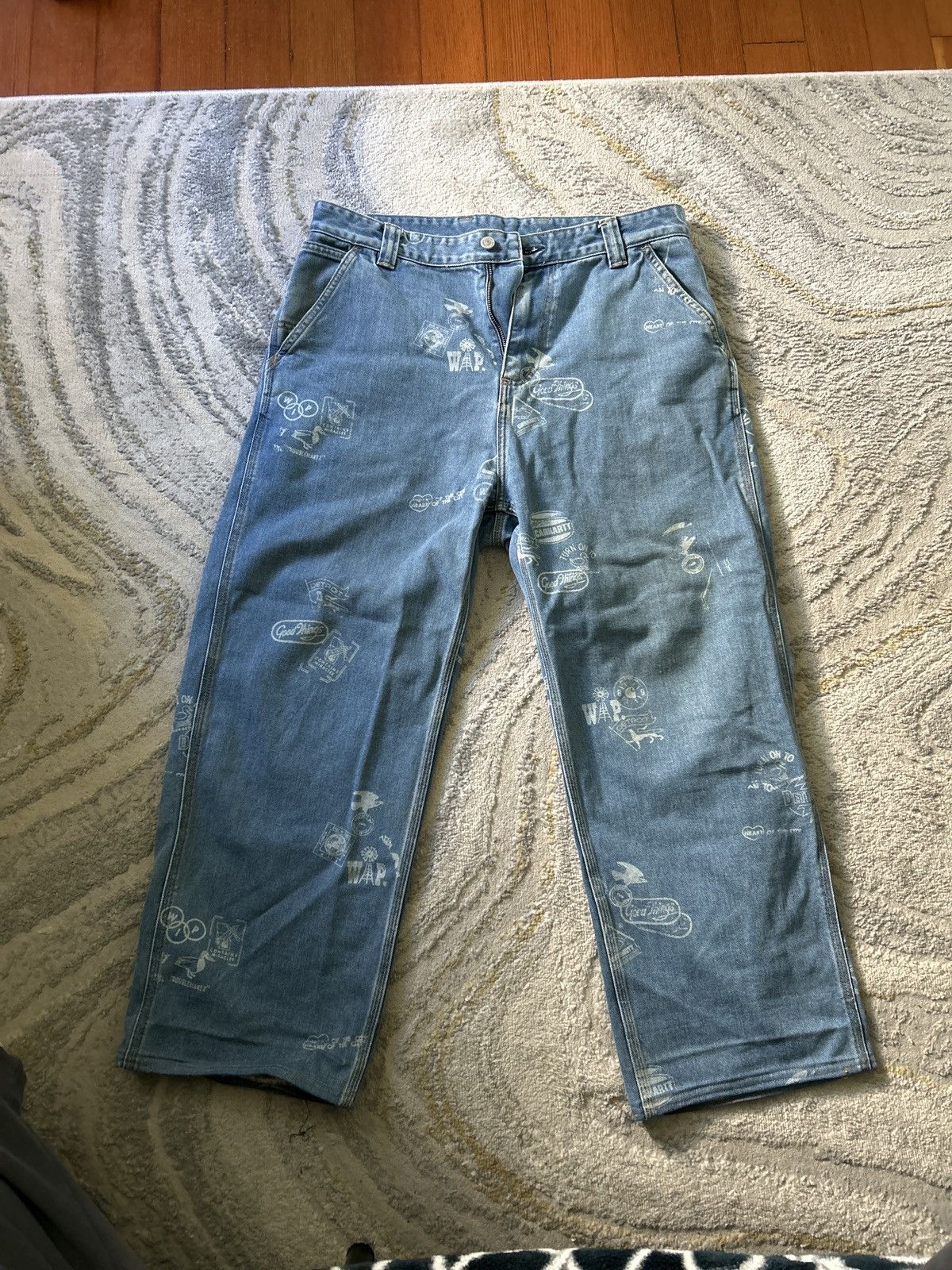 Carhartt Wip Carhartt WIP Mens Stamp Pants Size US 33 - 1 Thumbnail