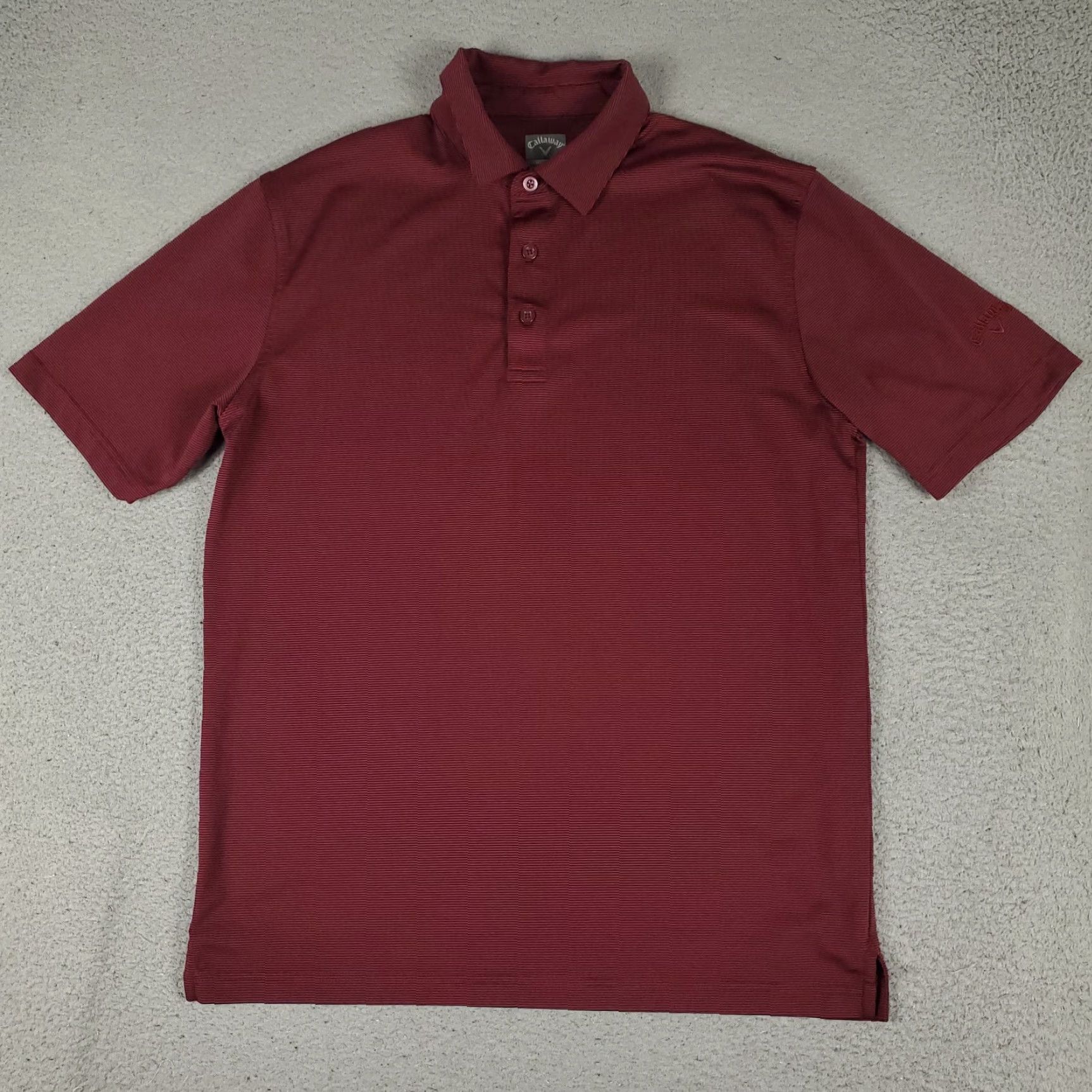 Callaway Callaway Polo Shirt Mens Size Medium Red Striped Golf Short Sleeve Polo Shirt Size US M / EU 48-50 / 2 - 2 Thumbnail