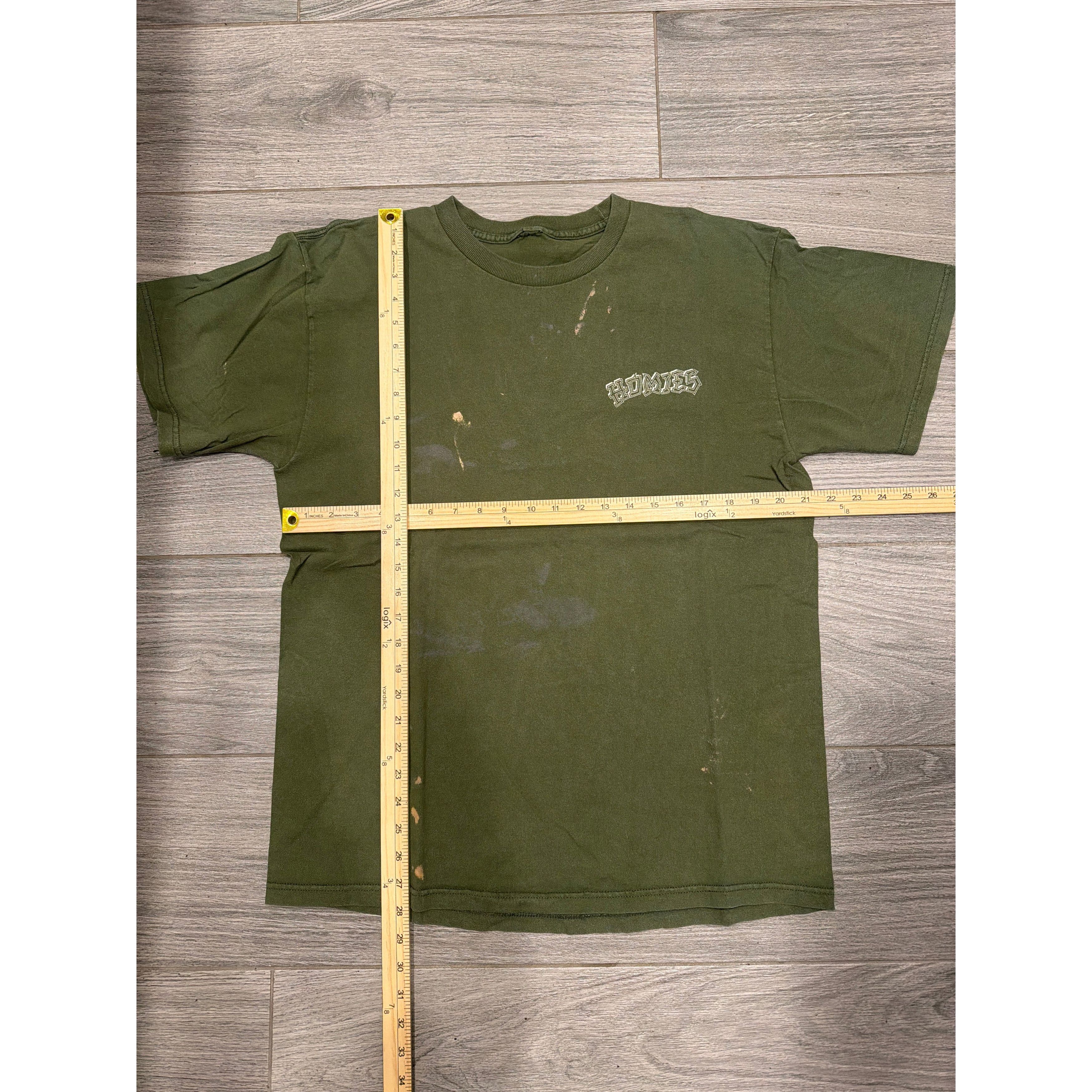 Other 90/00s Homies Mijos Chicano Low Rider Graphic Medium Green T Size US M / EU 48-50 / 2 - 2 Thumbnail