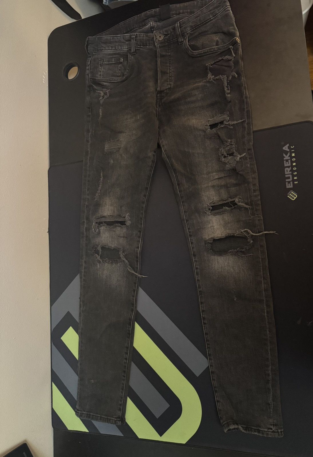 Other Men Black Ripped Skinny Jeans Size US 32 / EU 48 - 1 Thumbnail