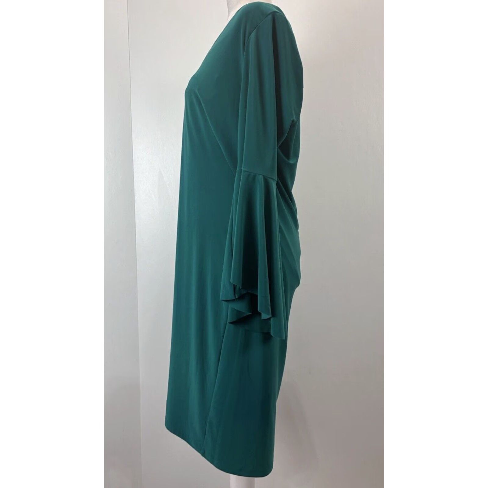 Ralph Lauren Lauren Ralph Lauren Jersey Shift Dress Sz 14 Women’s Green Bell Sleeve Comfort Size XL / US 12-14 / IT 48-50 - 4 Thumbnail