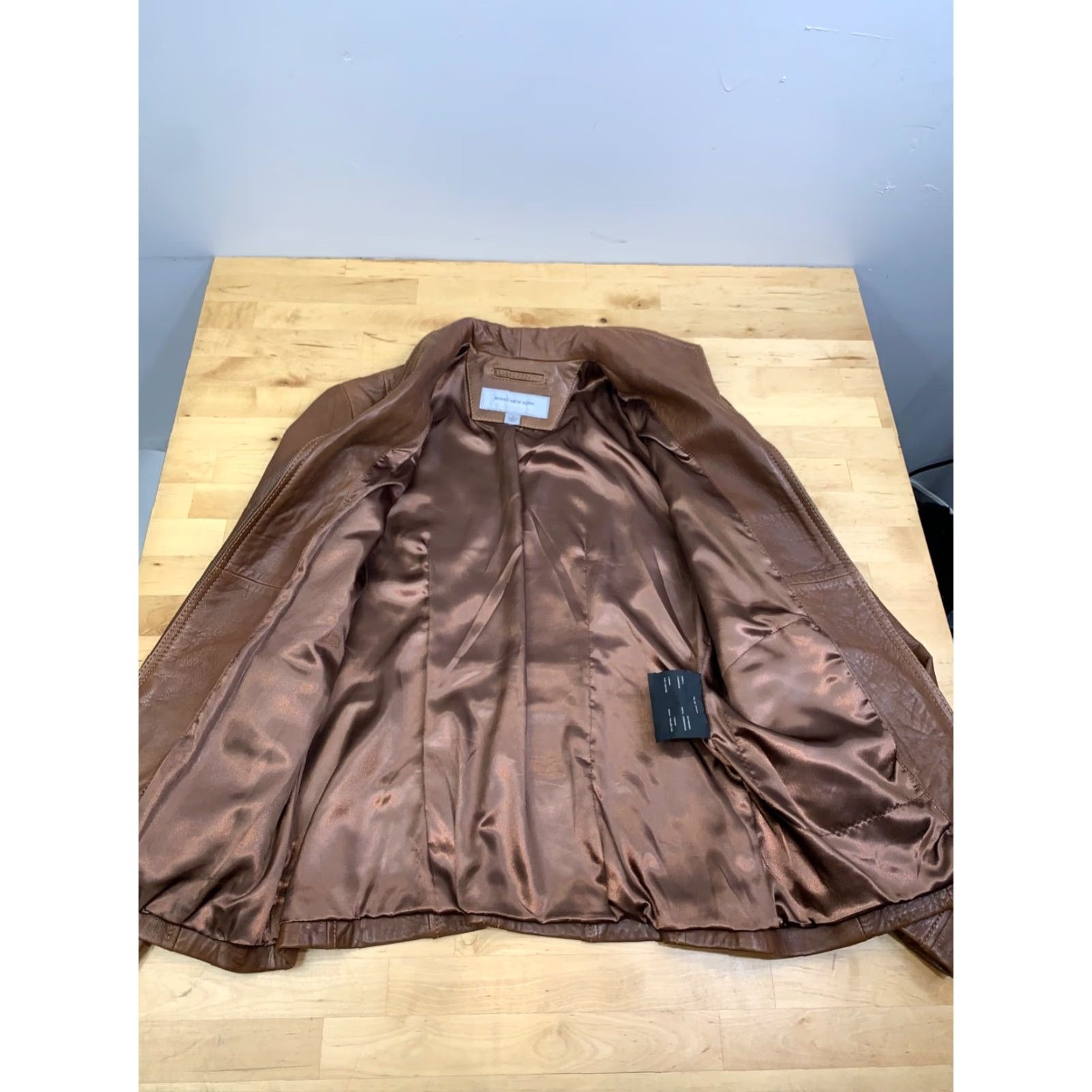 Andrew Marc Marc New York Andrew Marc Lambskin Jacket Womens S Brown Size S / US 4 / IT 40 - 3 Thumbnail