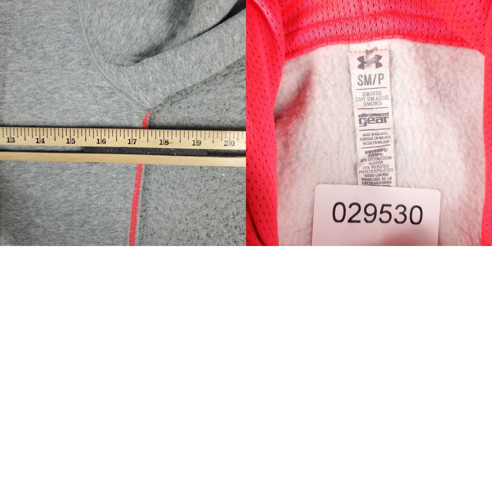 Under Armour Under Armour Hoodie Womens Small Gray Pullover Sweatshirt Sweatshirt Hoodie Size S / US 4 / IT 40 - 8 Thumbnail