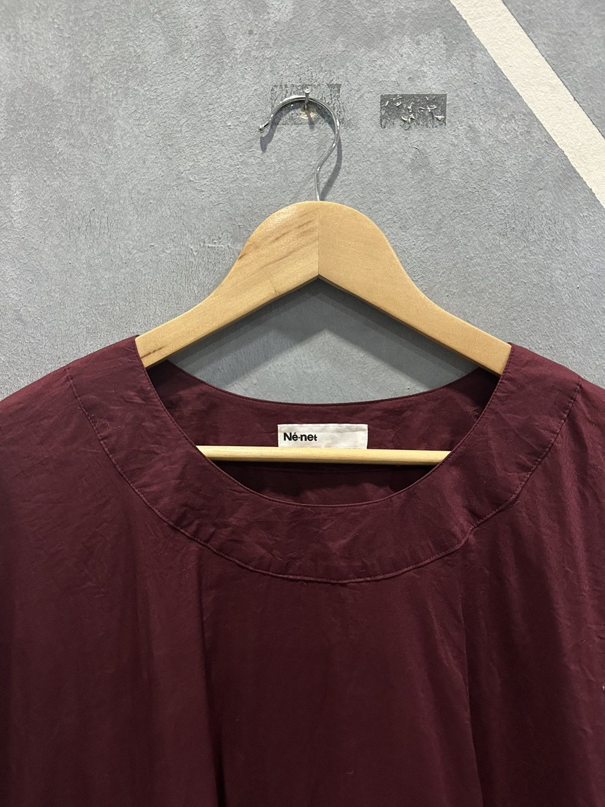 Issey Miyake × Japanese Brand × Ne-Net Ne-net By Issey Miyake Unique Blouse Size L / US 10 / IT 46 - 2 Thumbnail