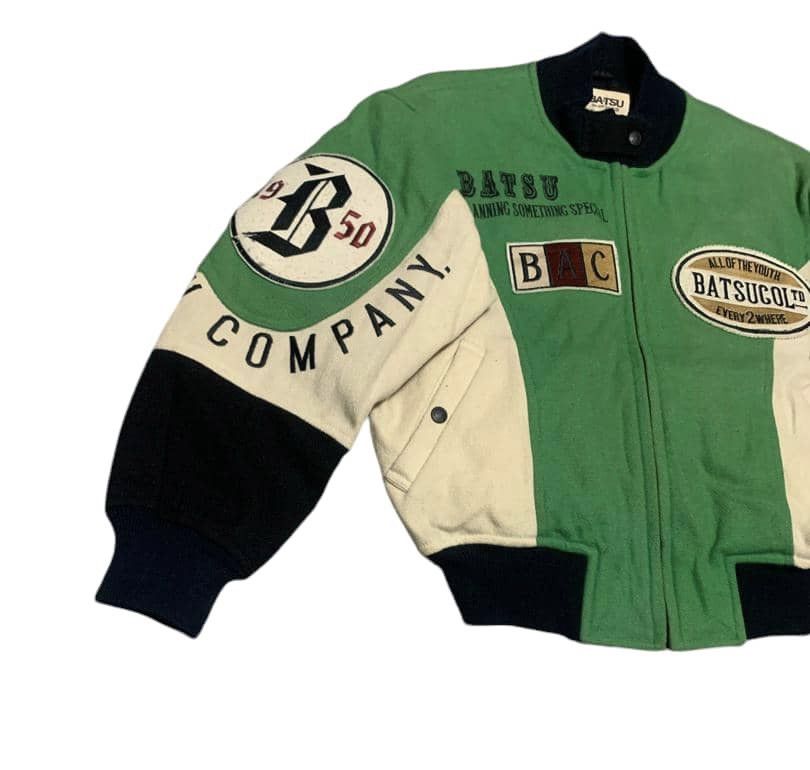 If Six Was Nine Vintage 80s Japanese BA-TSU Wool Varsity Jacket Nice Design Size US M / EU 48-50 / 2 - 2 Thumbnail