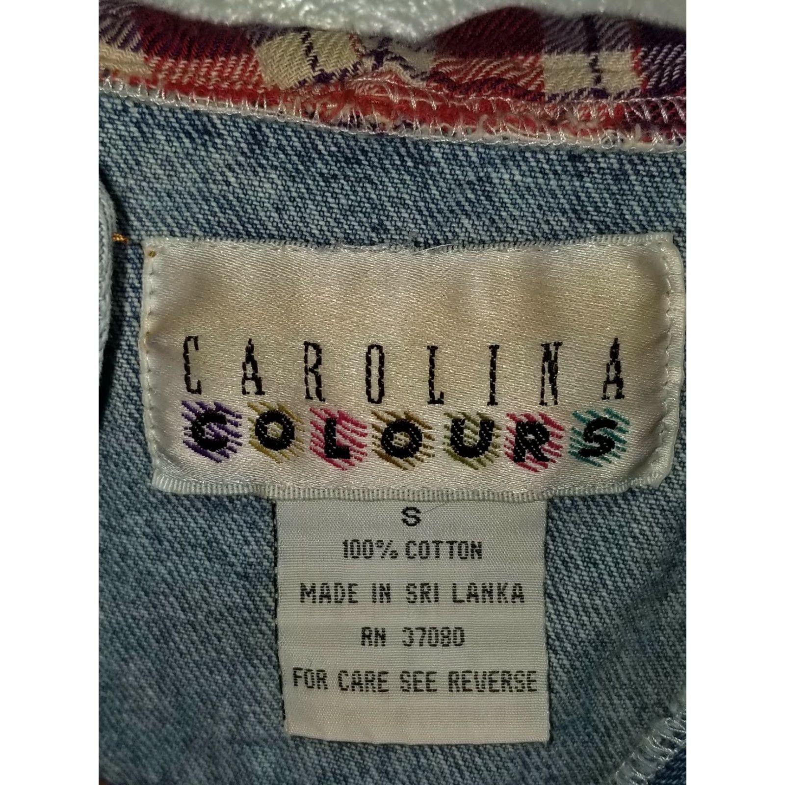 Vintage VIntage 90s Denim Plaid Hooded Vest Womens S Carolina Colours Size S / US 4 / IT 40 - 4 Thumbnail