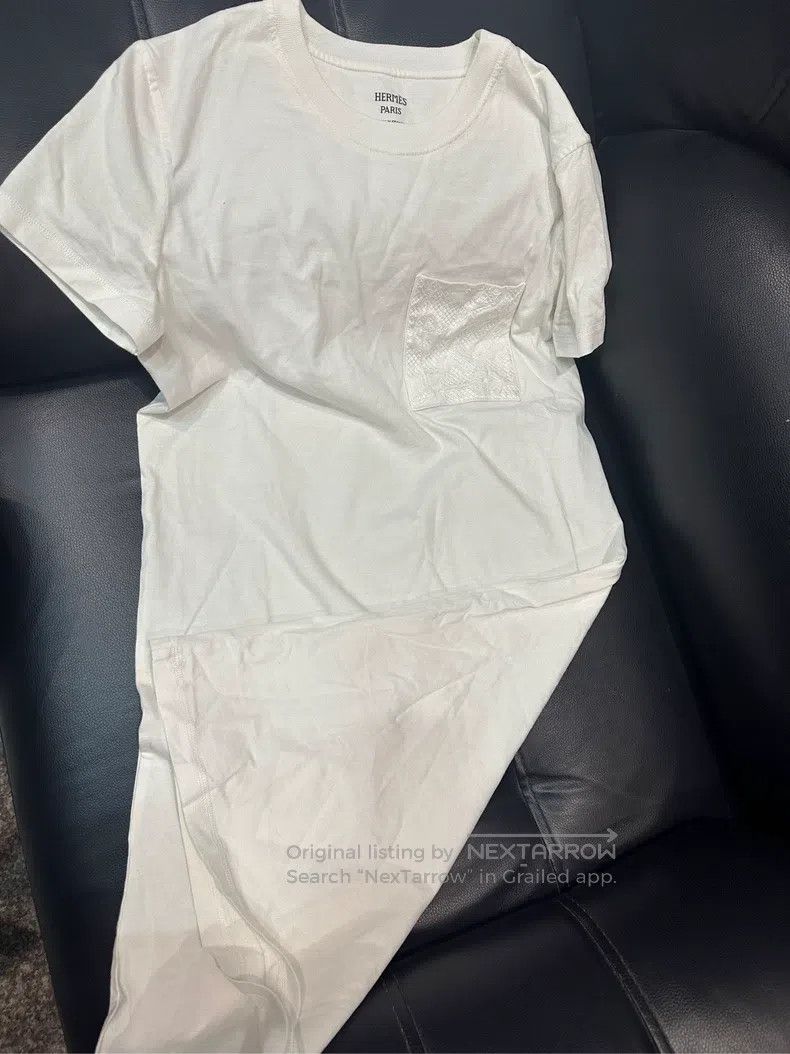 Hermes Hermes Straight Short Sleeve Embroidered Pocket Dress Size XS / US 0-2 / IT 36-38 - 1 Thumbnail