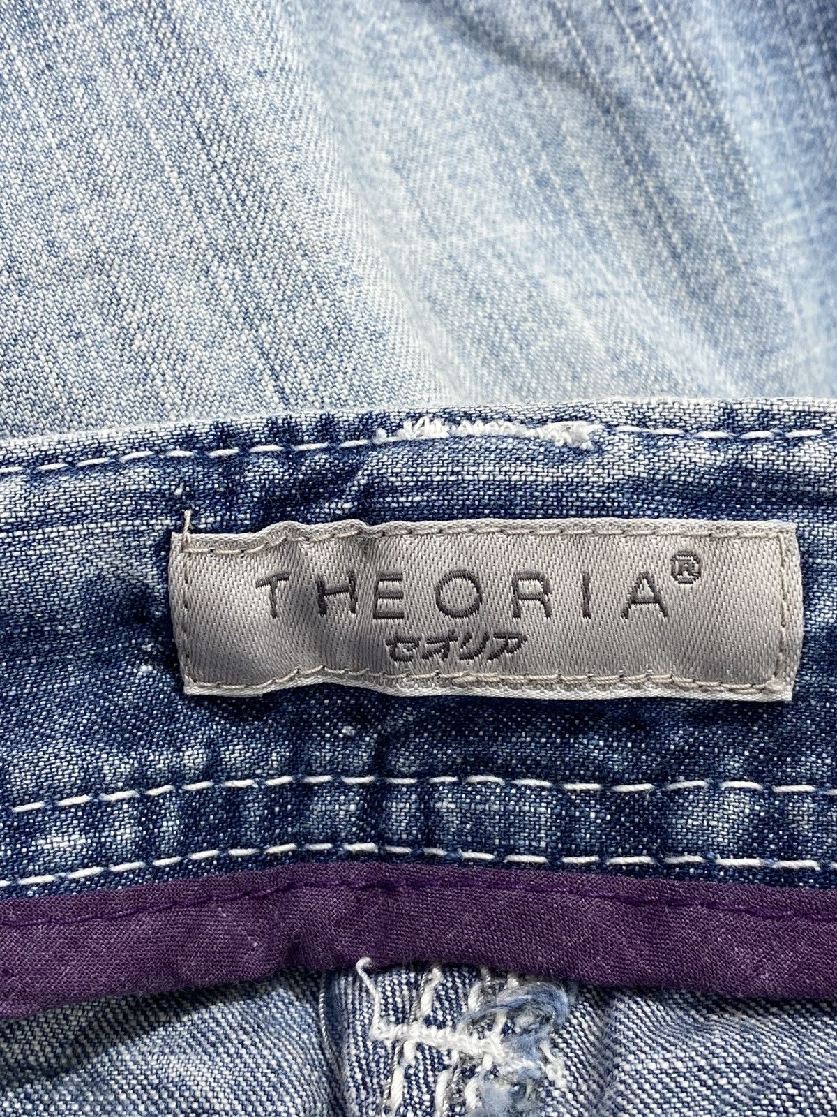 Japanese Brand Japanese Brand Faded Blue Wash Buckle Back Style Jeans Size US 32 / EU 48 - 7 Thumbnail