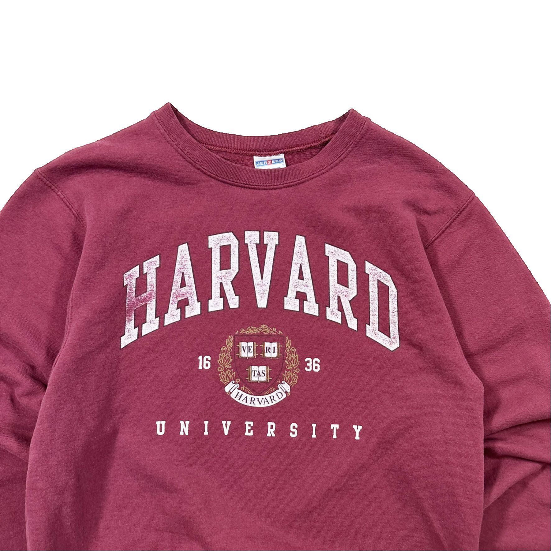 Vintage Vintage 00s Y2K Harvard Spellout College Sweater Size US S / EU 44-46 / 1 - 2 Thumbnail