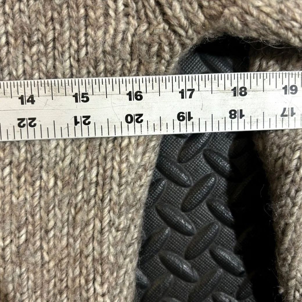 Vintage Fioreblu Wool Knit Sweater Women's Small Brown Striped Cuff Flare Made in Italy Pullover S Knitwear Size S / US 4 / IT 40 - 4 Thumbnail