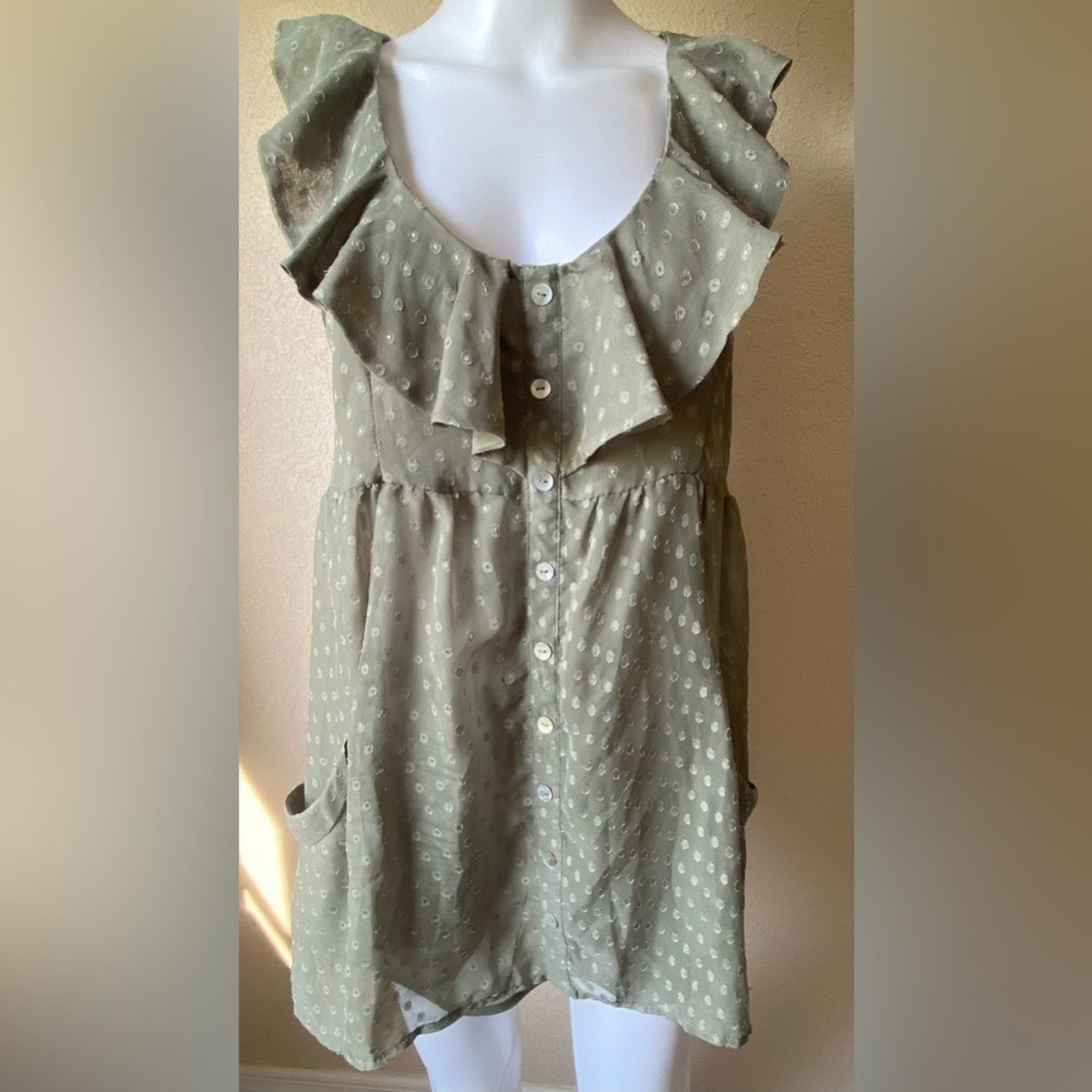 Other Daniel Rainn | Ruffle Polka Dot Mini Dress | Medium Size M / US 6-8 / IT 42-44 - 1 Thumbnail