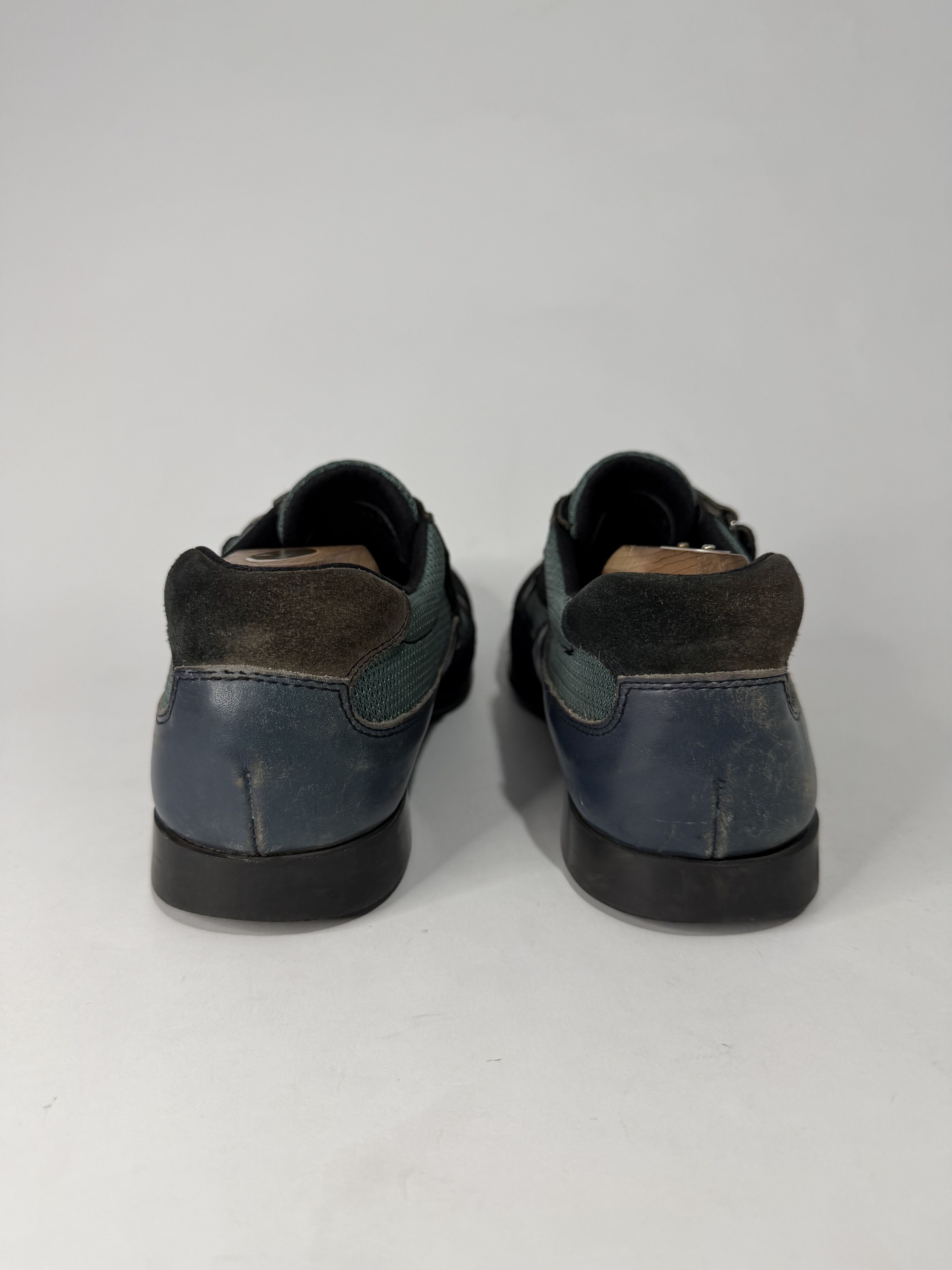 Prada Vintage Prada Sport Black & Green Leather Mesh Sneakers Size US 9 / EU 42 - 4 Thumbnail