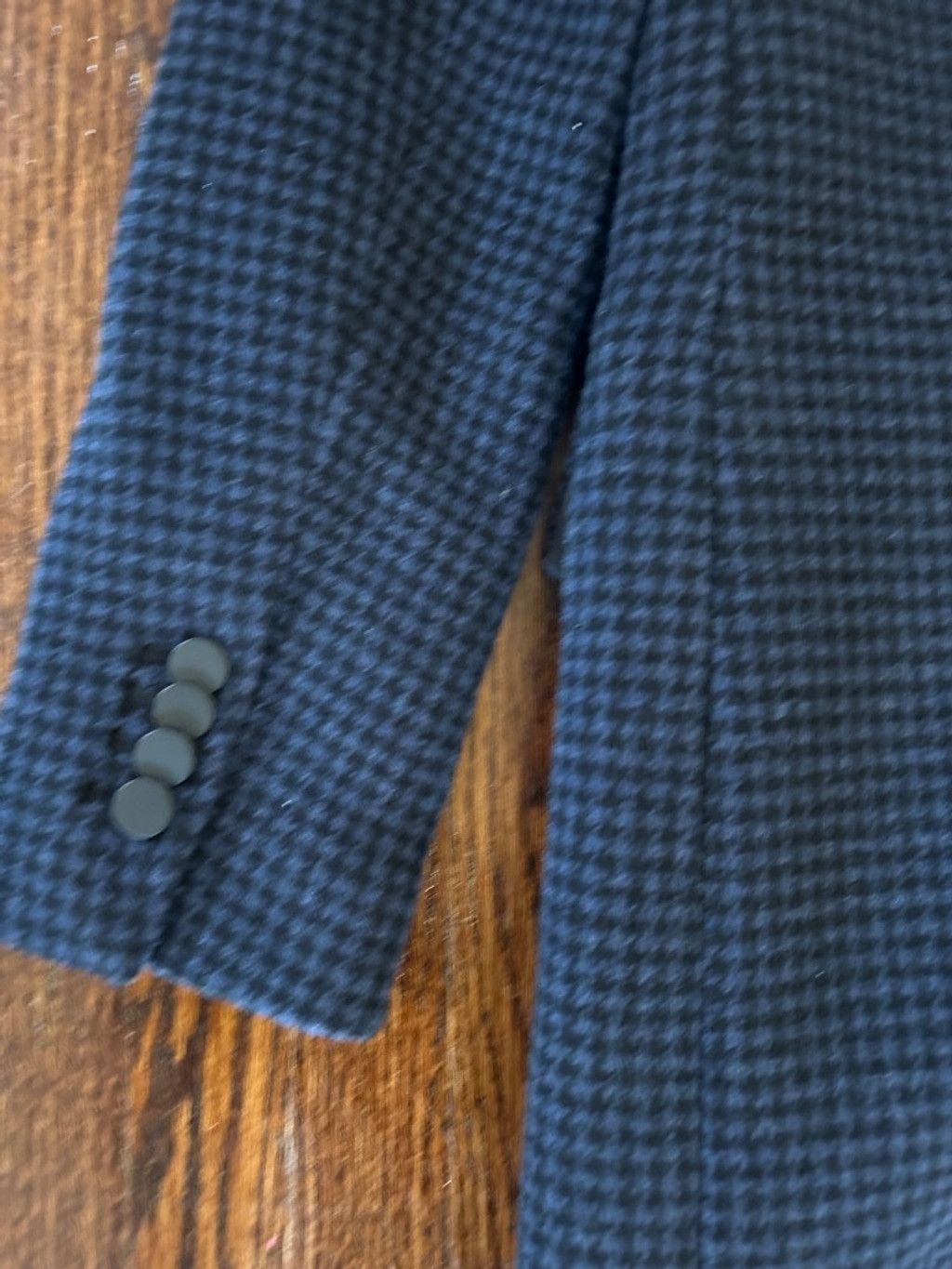 Club Monaco Women's Club Monaco wool blend Coat XXS Blue Houndstooth Size XXS / US 00 / IT 34 - 6 Thumbnail