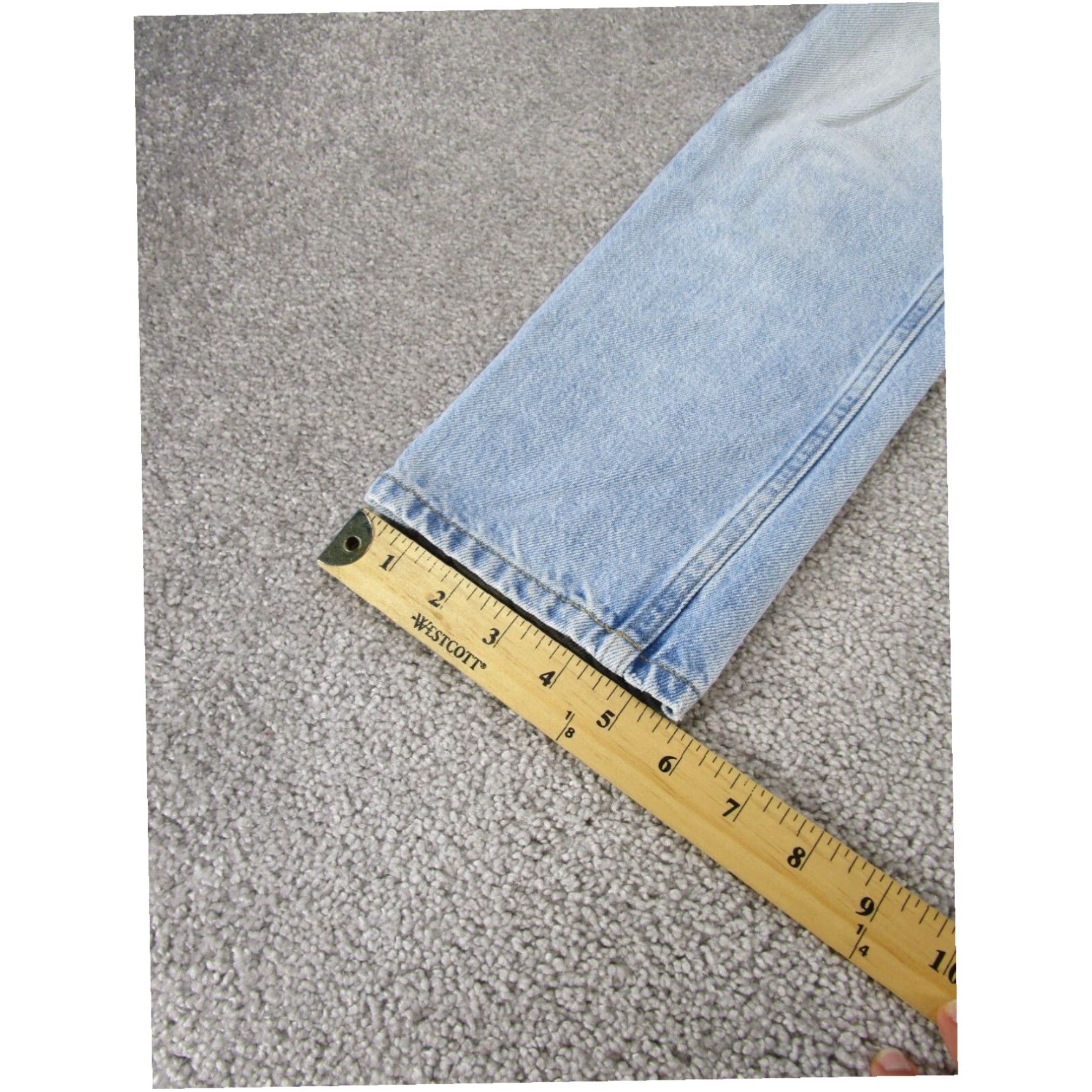 Everlane Everlane 90s Cheeky Ankle Jeans Womens 23 Light Blue Denim Mid Rise Size 40" / US 18 - 6 Thumbnail