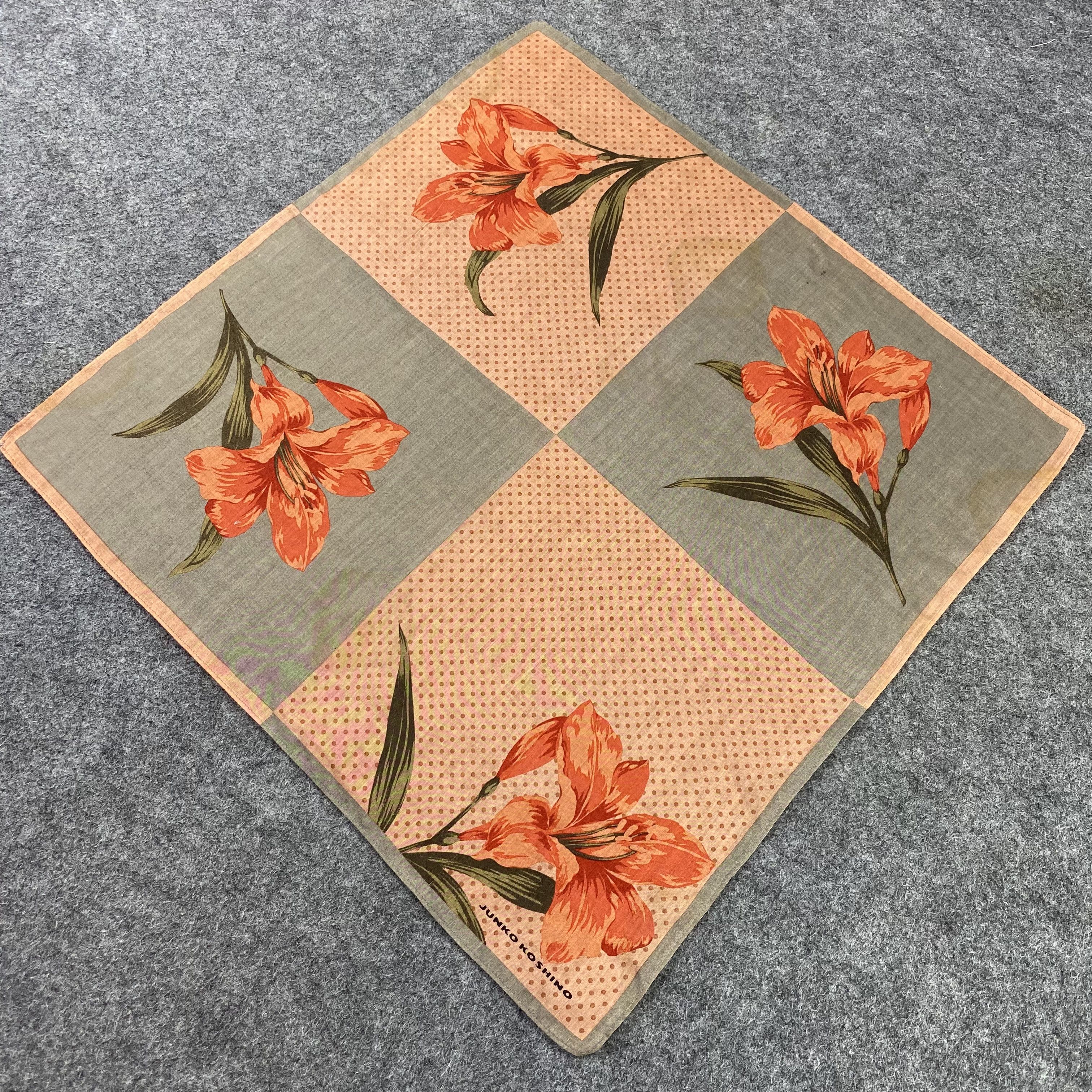Japanese Brand Junko Koshino Handkerchief / Bandana / Neckerchief-B519 Size ONE SIZE - 4 Thumbnail