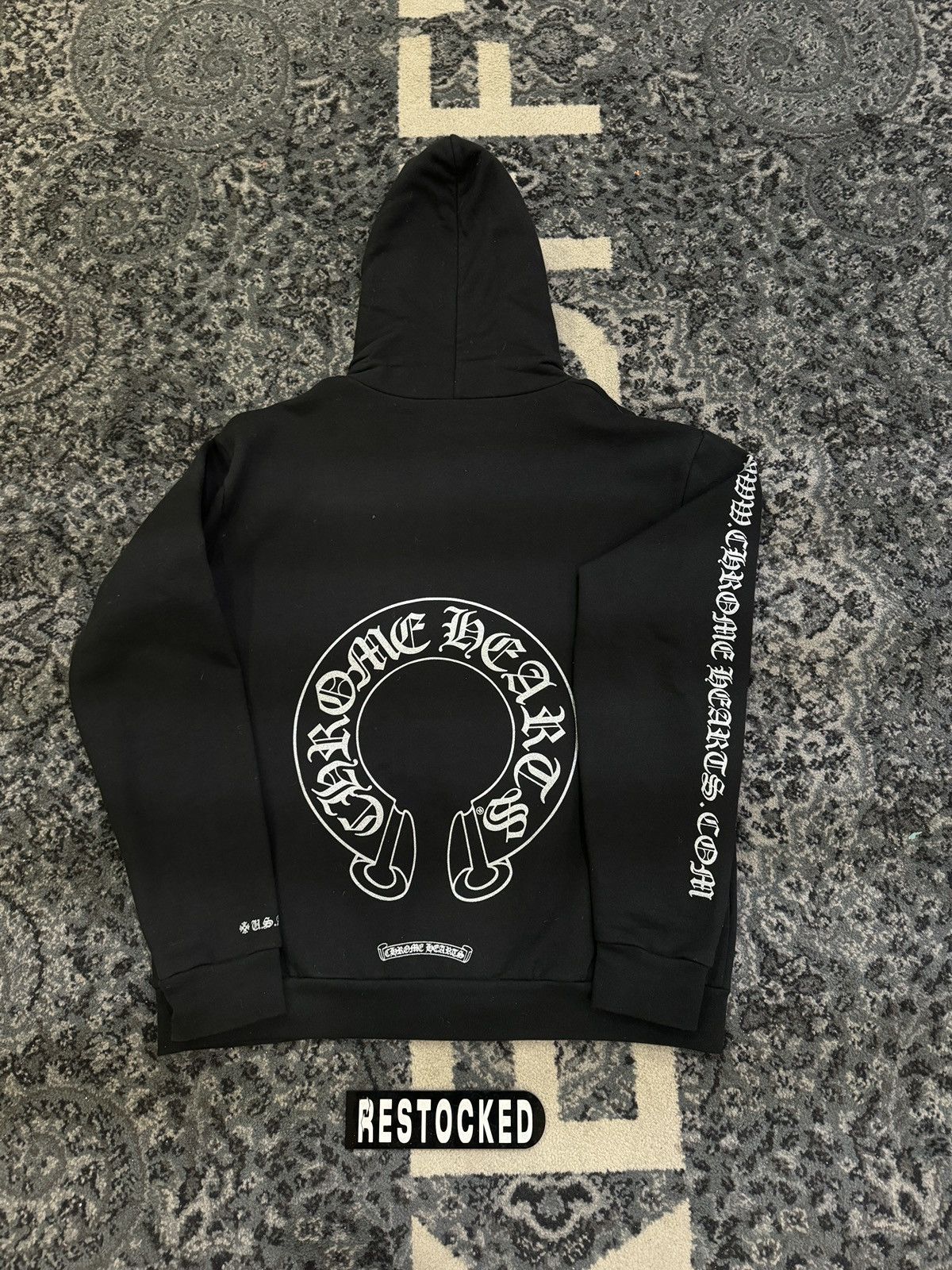 Chrome Hearts New Chrome Hearts Online Exclusive Silver Glitter Hoodie Size US M / EU 48-50 / 2 - 4 Thumbnail