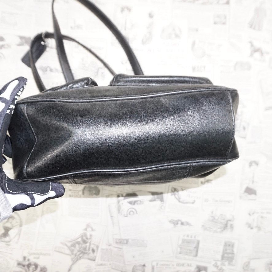 Vintage OSFA - black essential pocket cargo style shoulder bag purse Size ONE SIZE - 3 Thumbnail