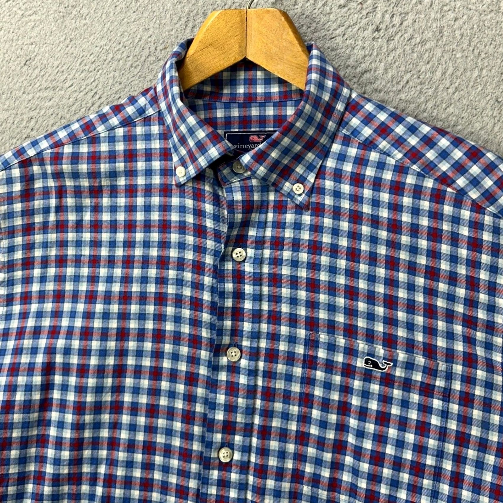 Vineyard Vines Vineyard Vines Mens Medium Classic Fit Tucker Shirt Blue Plaid Button Down EUC Size US M / EU 48-50 / 2 - 5 Thumbnail