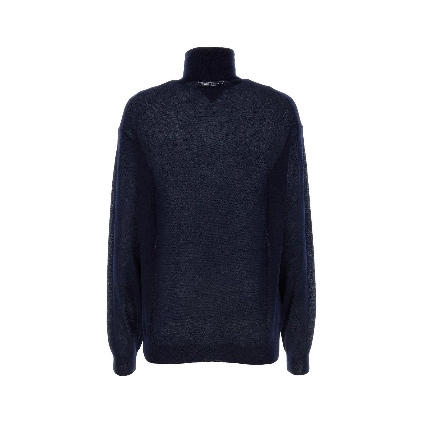 Prada PRADA Navy Blue Cashmere See-Through Sweater New & Authentic Size XL / US 12-14 / IT 48-50 - 2 Thumbnail