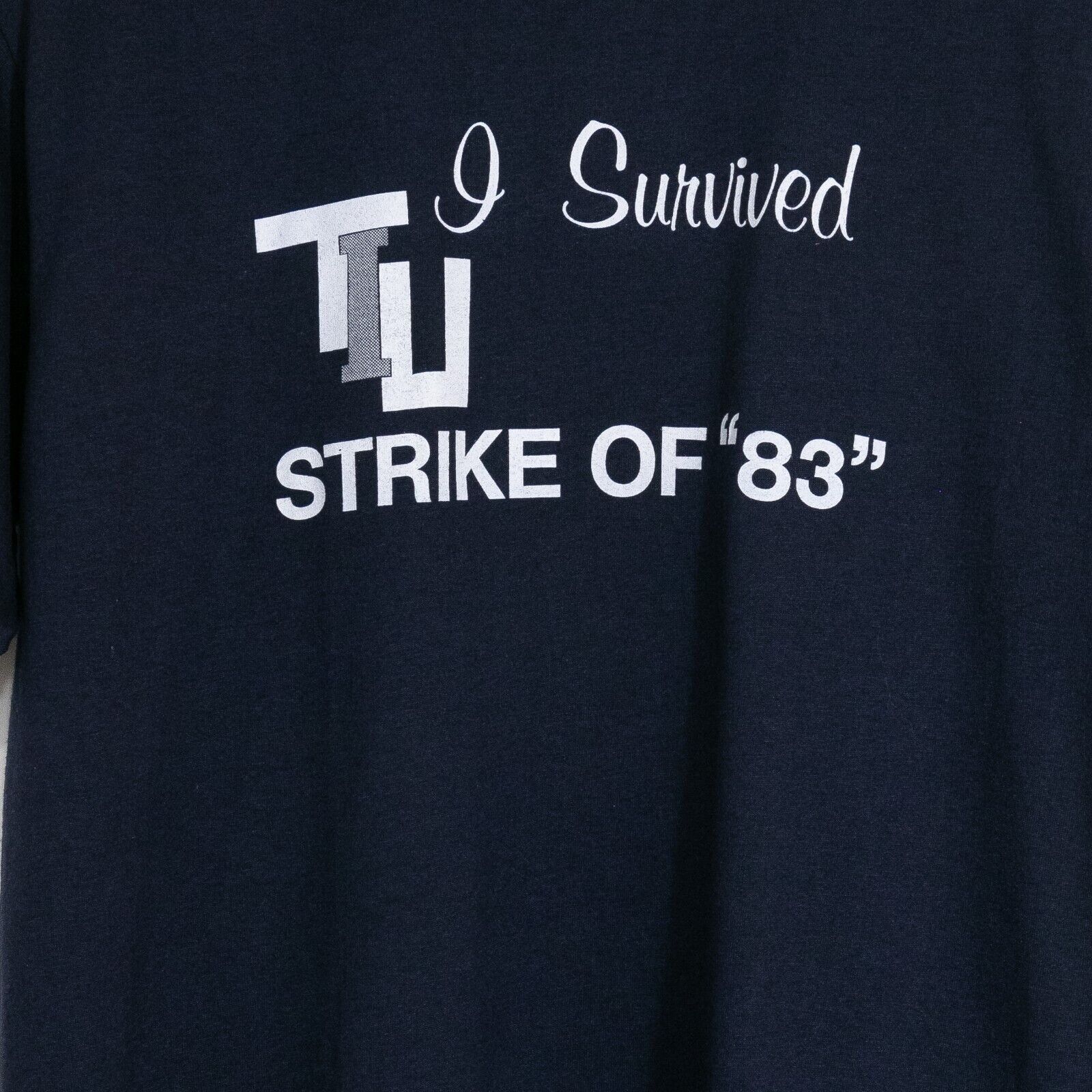 Vintage Vintage 80s T.I.U Strike T Shirt L - Telephone Traffic Union Size US L / EU 52-54 / 3 - 3 Thumbnail