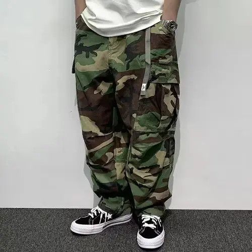 Designer × Vintage baggy y2k hiphop camo cargo pants Size US 34 / EU 50 - 1 Thumbnail