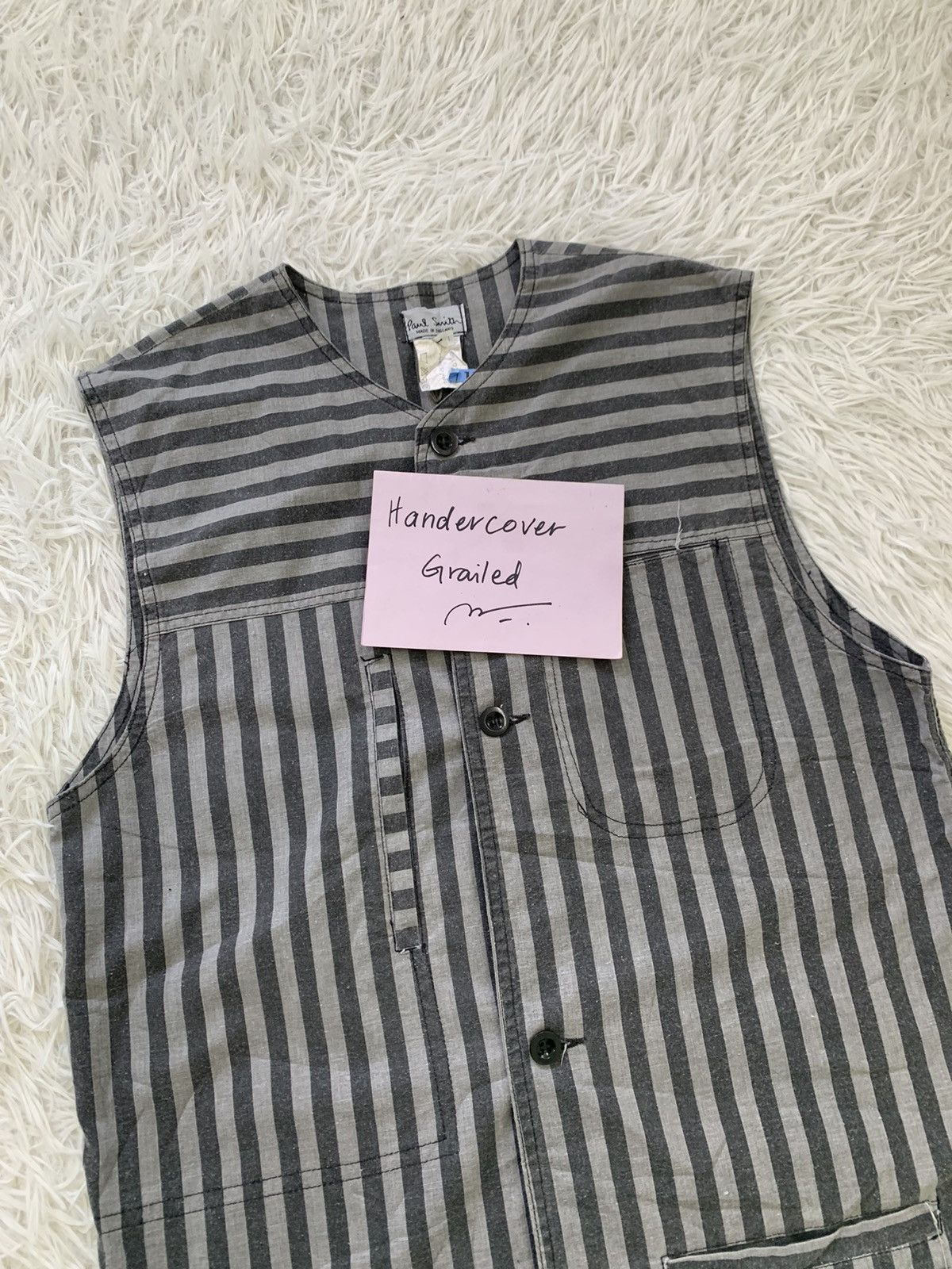Paul Smith Paul Smith Stripes Vest Made in England Size US L / EU 52-54 / 3 - 3 Thumbnail