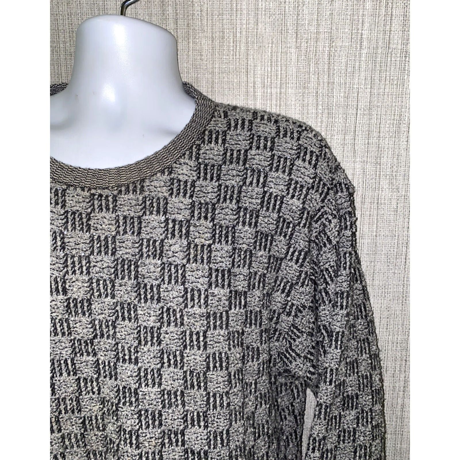 Vintage Mino Milano Mens Gray Italian Made Wool Blend Crewneck Sweater Size L Size US L / EU 52-54 / 3 - 2 Thumbnail