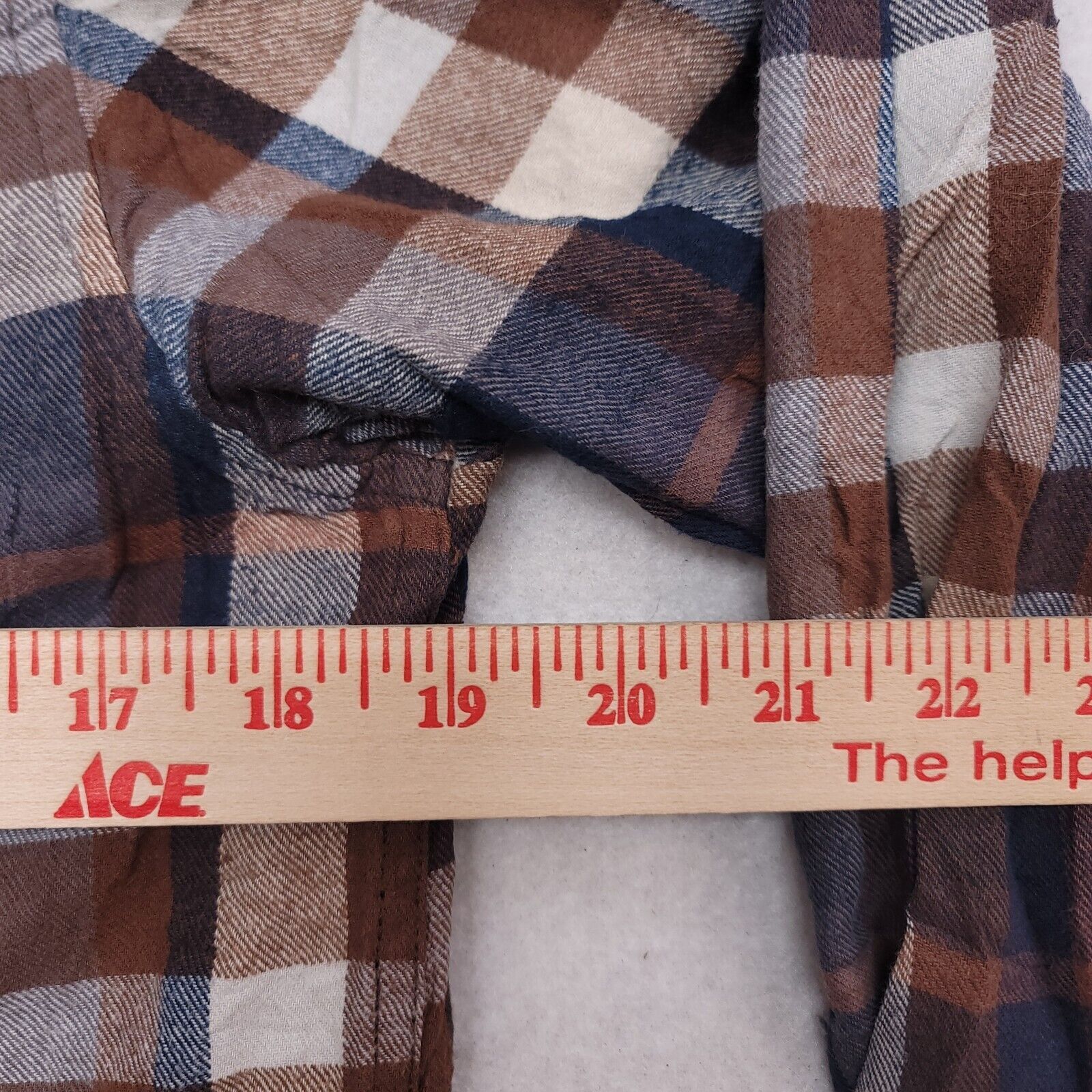 North River Outfitters North River Madras Flannel Shirt Mens Size Medium M Blue Size US M / EU 48-50 / 2 - 8 Thumbnail