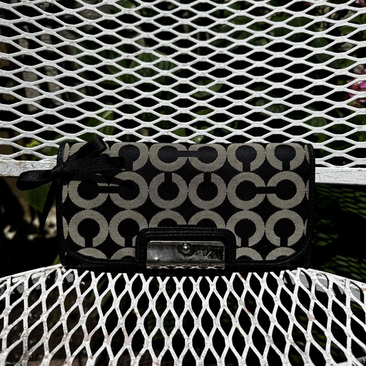 Coach Y2K Coach Black & Grey Monogrammed Wallet Size ONE SIZE - 1 Thumbnail