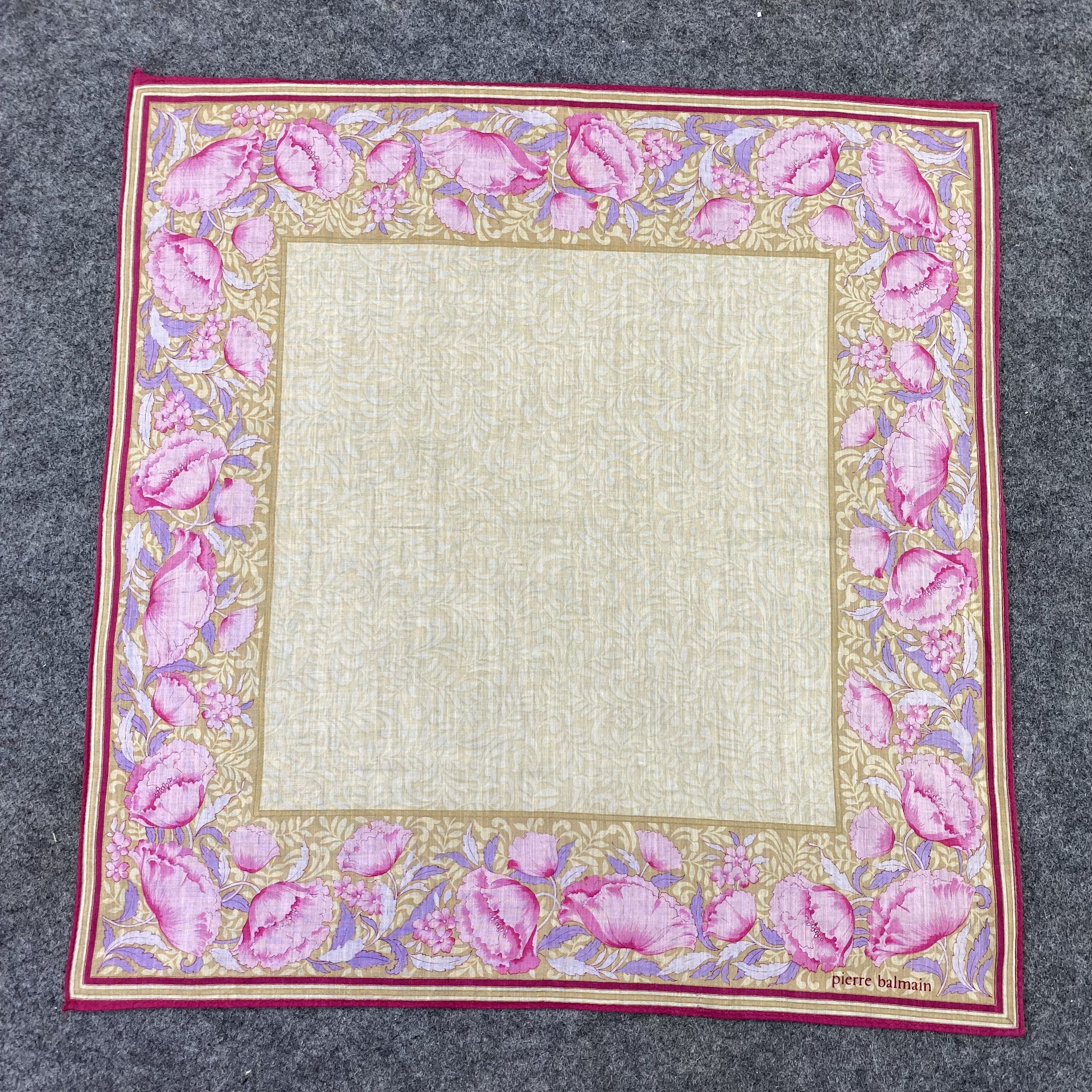 Pierre Balmain Pierre Balmain Handkerchief / Bandana / Neckerchief-B489 Size ONE SIZE - 3 Thumbnail