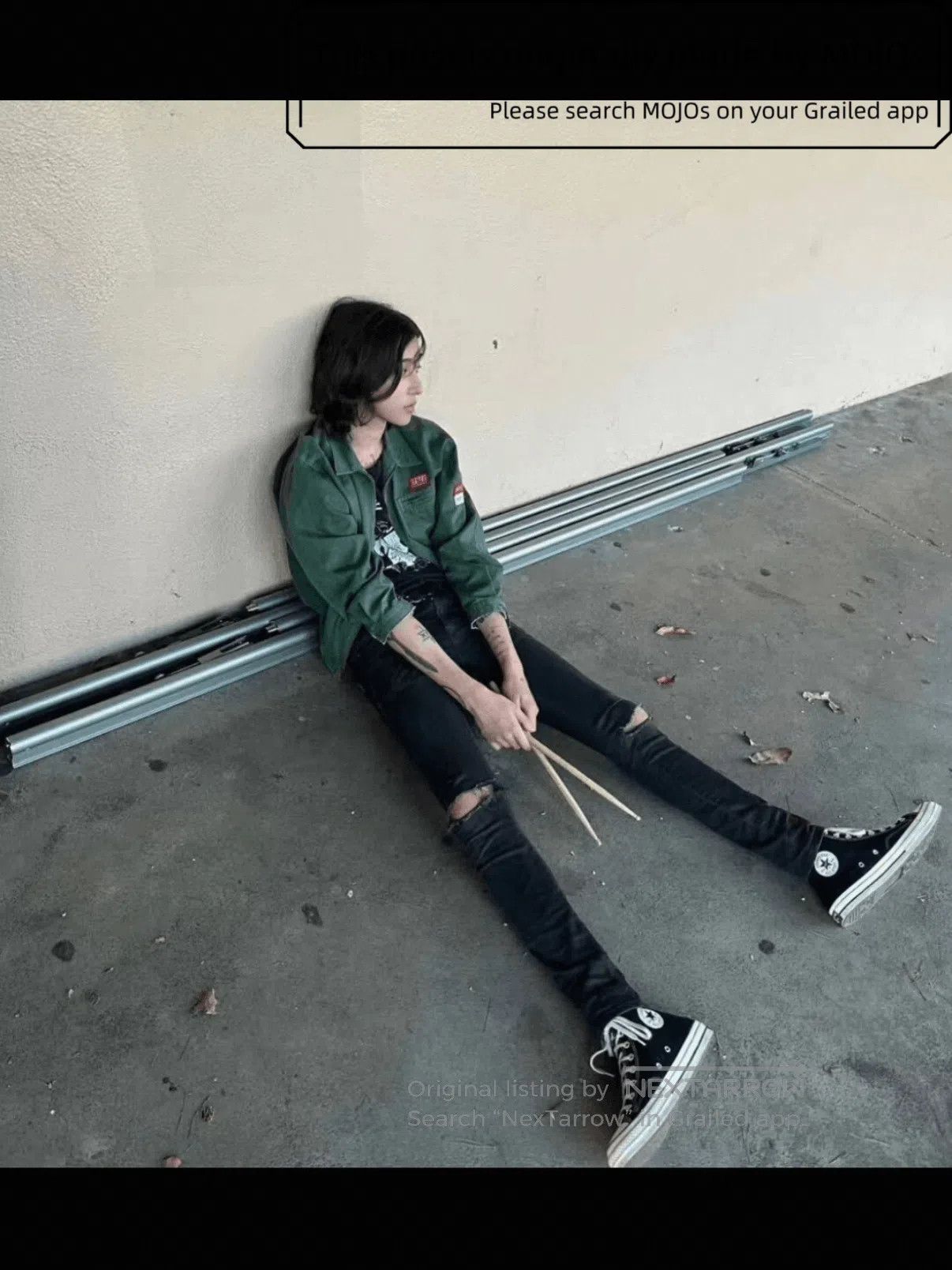 Saint Laurent Paris Sz 33 Saint Laurent Paris 15AW Heavy Destory Denim mojos152 Size US 33 - 6 Thumbnail