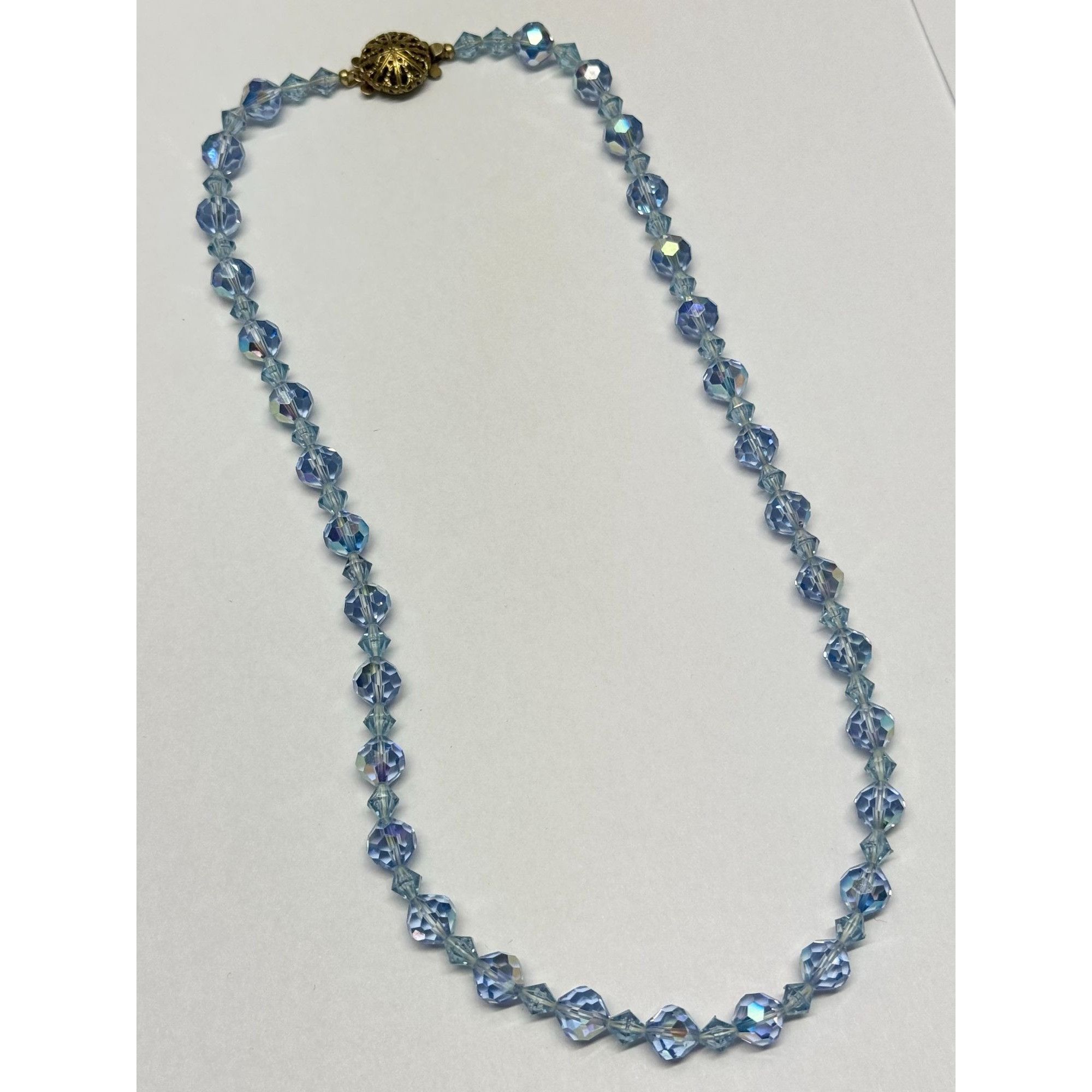 Vintage Vintage blue crystal beaded necklace Size ONE SIZE - 4 Thumbnail
