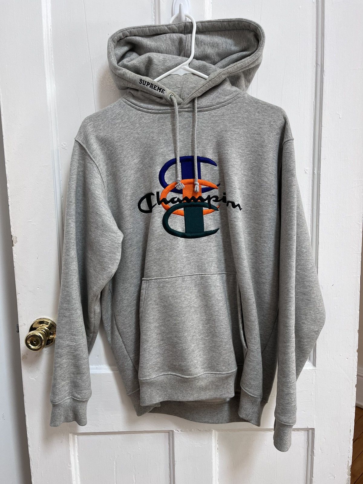 Champion × Supreme Supreme X Champion Stacked C Hoodie | Grailed