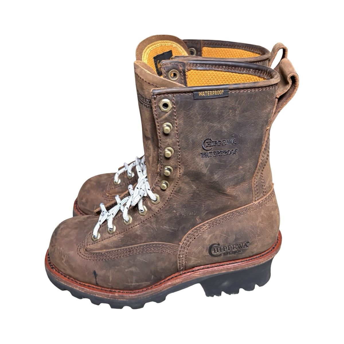 Chippewa Mens Chippawa Boots Size 7 M Lace Up Insulated Steel Toe Size US 7 / EU 40 - 3 Thumbnail