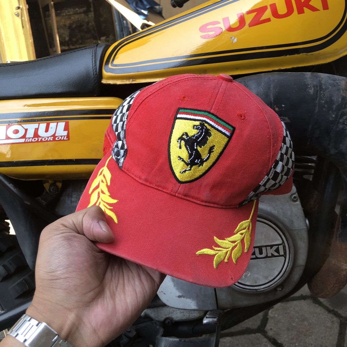 Ferrari Vintage Racing Ferrari Formula-1 Spell Out Hat Size ONE SIZE - 2 Thumbnail