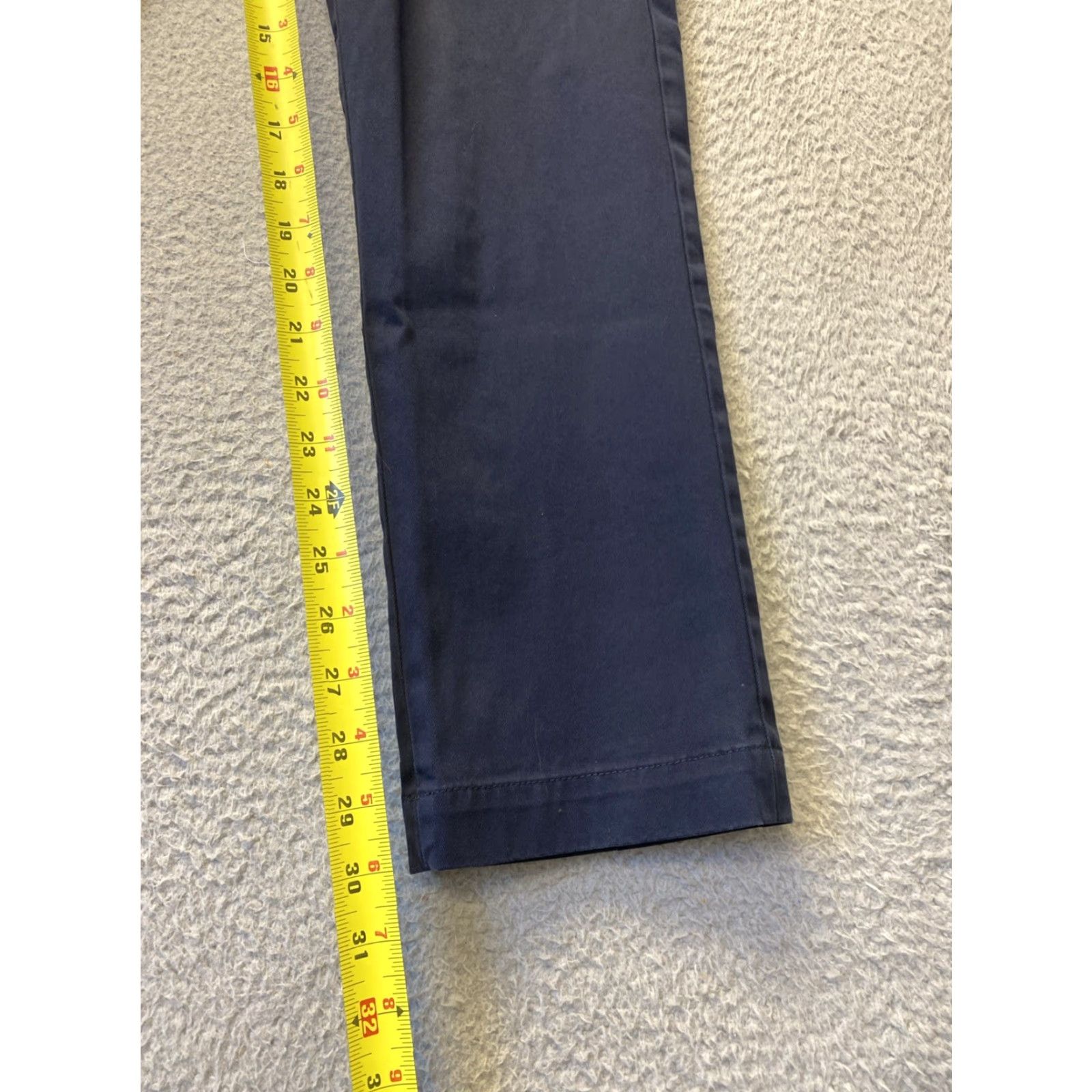 Banana Republic Banana Republic Slim Chino Pants - Adult 31x32 Navy - 5-Pocket Flat Front Cotton Modern Mens Size US 31 - 5 Thumbnail